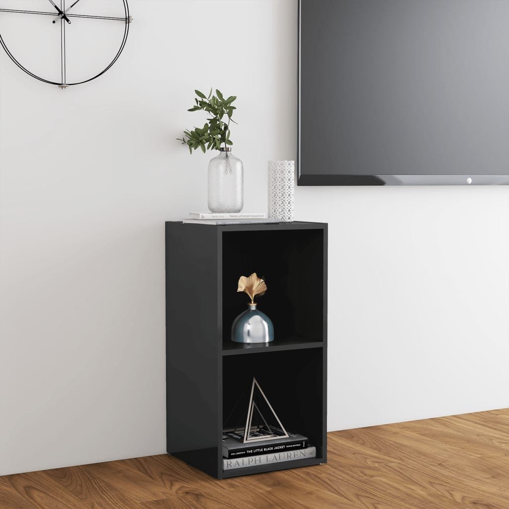 vidaXL TV-Schrank TV-Schrank Hochglanz-Grau 72x35x36,5 cm Holzwerkstoff (1-St)