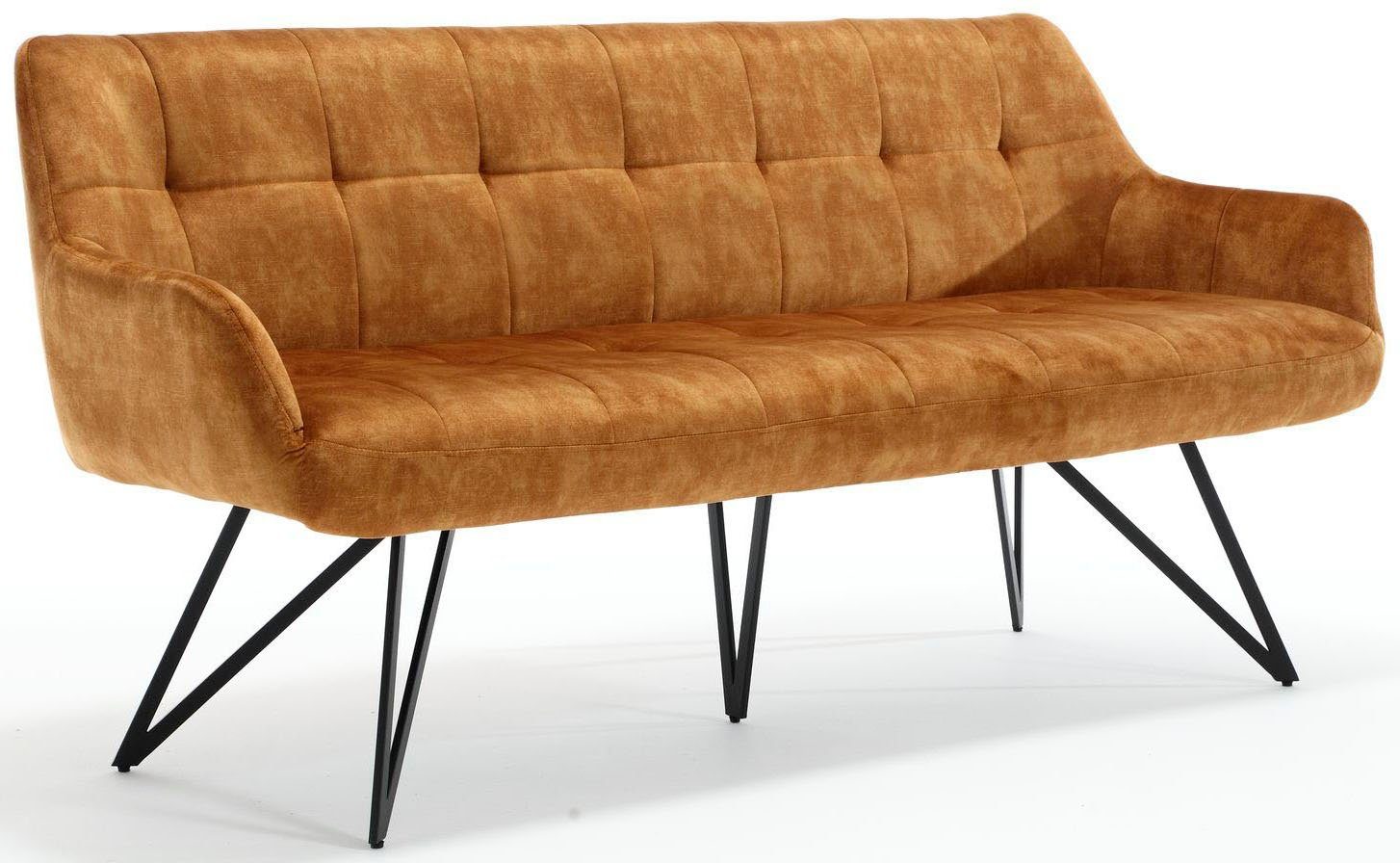 Home affaire Bank Soller, TOPSELLER! (Bank mit Steppung, OTTOs Choice), Kufengestell, gepolstert, mit Steppung