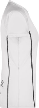 James & Nicholson Laufshirt Damen Sportshirt mit modischen, reflektierenden Details JN422 (Doppelpack, 2 Stück) Feuchtigkeitsregulierend, atmungsaktiv und schnell trocknend