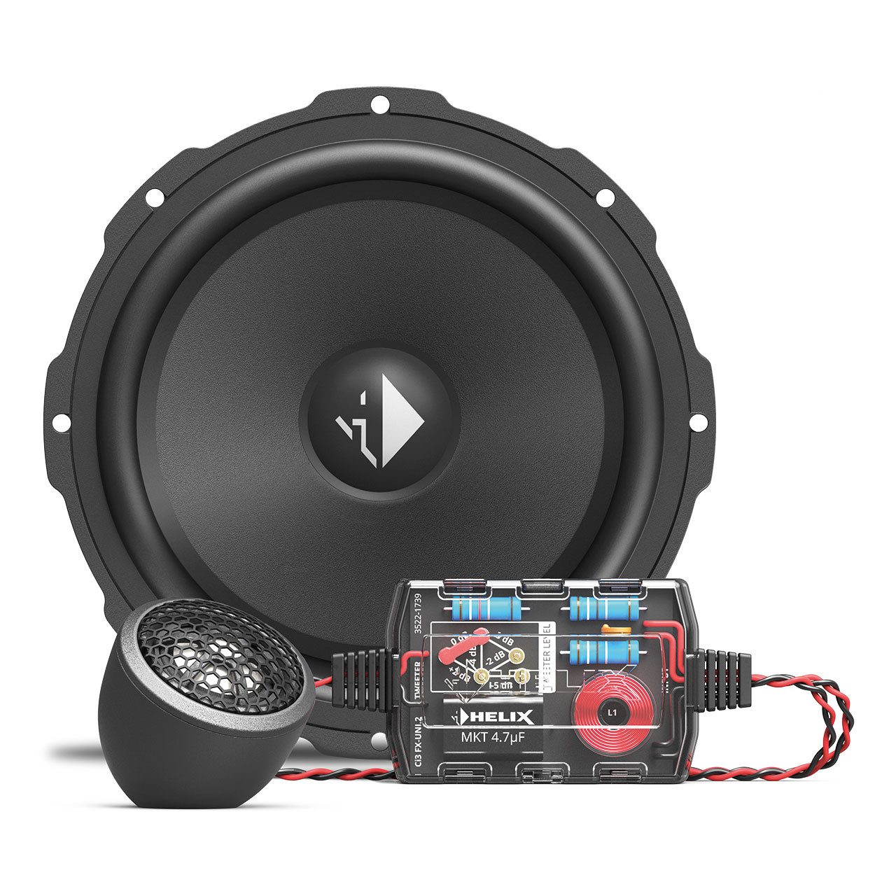 Helix Compose Ci3 K165.2FM-S3, 16,5cm 2-Wege-Lautsprecher Komponentensystem Auto-Lautsprecher (100 W)