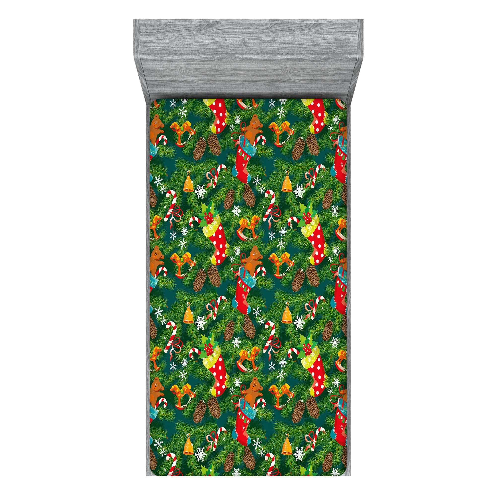 Abakuhaus Spannbettlaken Soft Dekorativer Stoff Bettwäsche Rund-um Elastisc günstig online kaufen