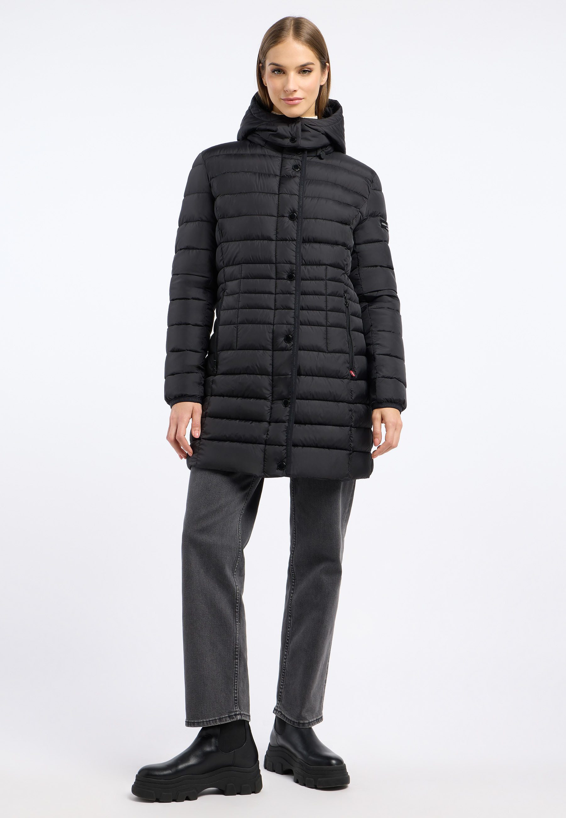 Frieda & Freddies Winterjacke Frieda & Freddies Steppmantel mit Kapuze