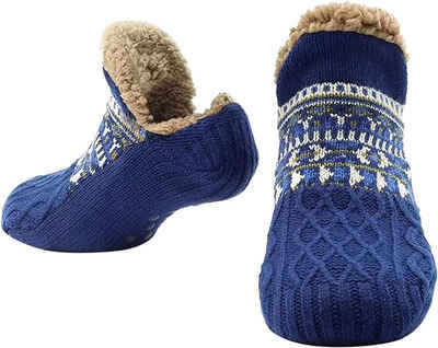 Coonoor Шкарпетки для дому Rutschfeste Herren-Slipper-Socken Plüschhausschuhe (1-Paar, Ein Paar) weich und warm