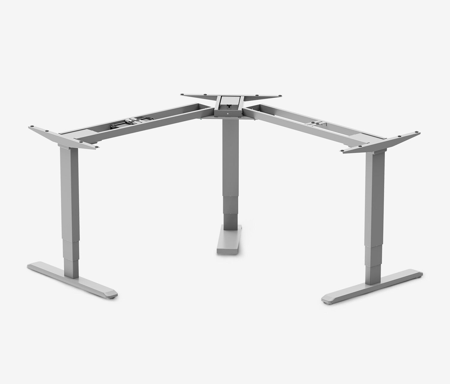 Ergolutions Schreibtisch PRIMUS elektrisch höhenverstellbarer Winkelschreibtisch, 180 kg Traglast / Leise / Timer / Memory / Kollisionssensor