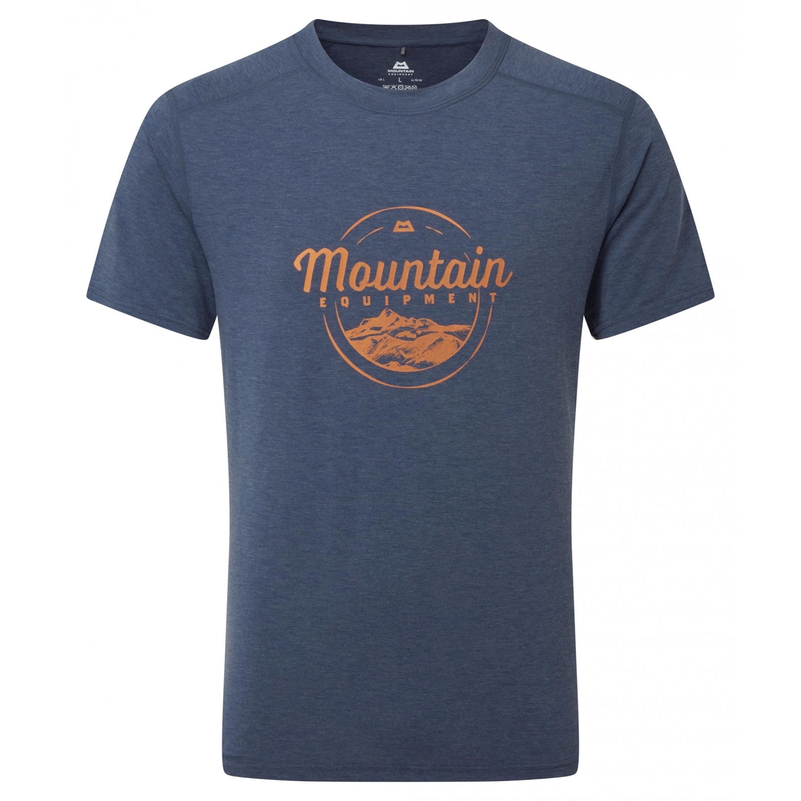 Mountain Headpoint Mens zu blue Equipment Funktionsshirt Tee - Script Equipment angenehm medieval Mountain tragendes