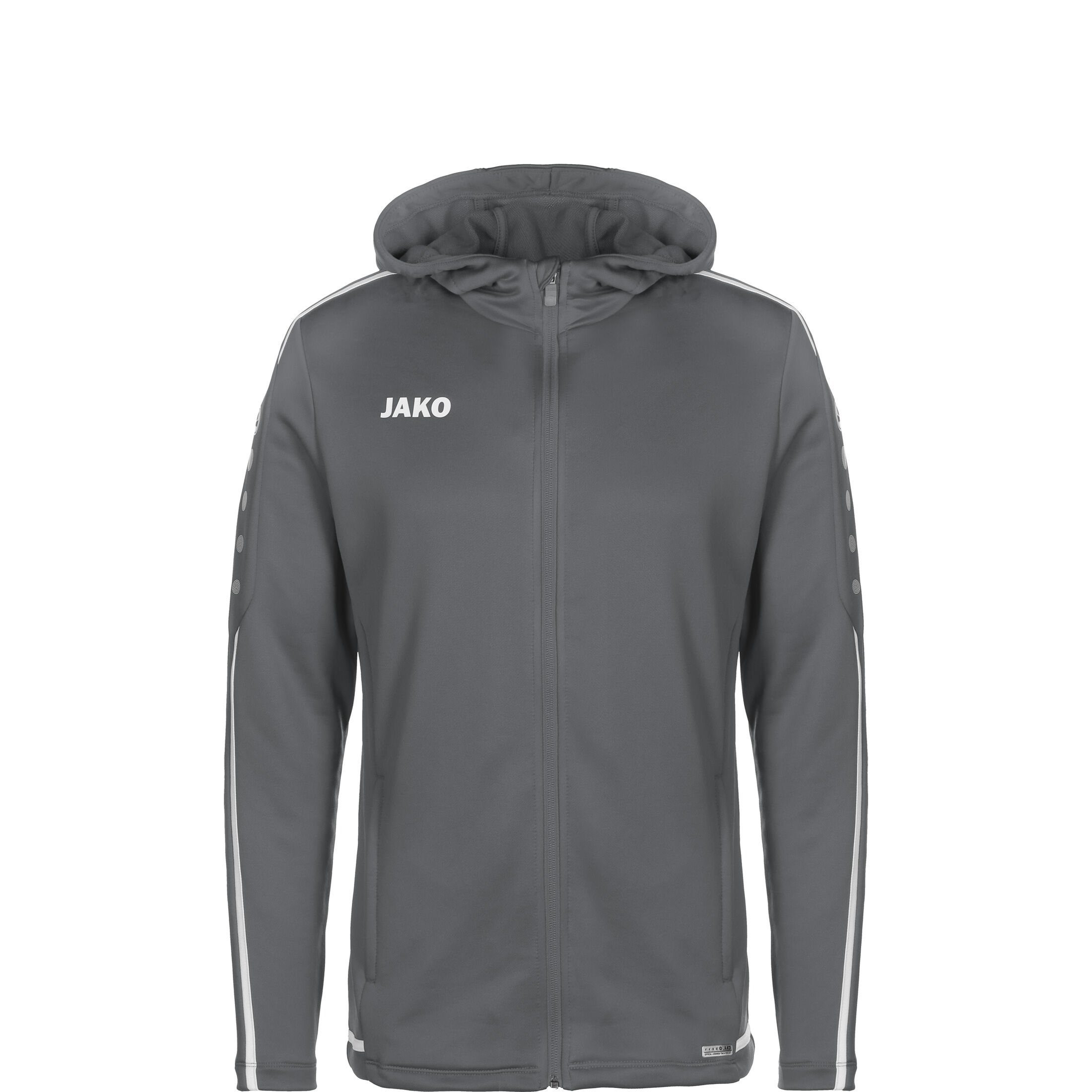 Jako Trainingsjacke Striker 2.0 Kapuzenjacke Kinder grau / weiß