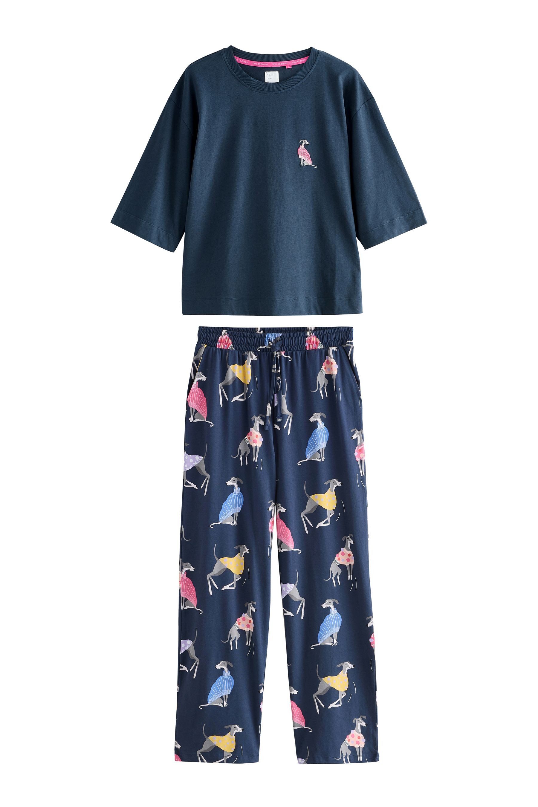 Next Pyjama Kurzärmeliger Baumwoll-Pyjama (2 tlg) günstig online kaufen