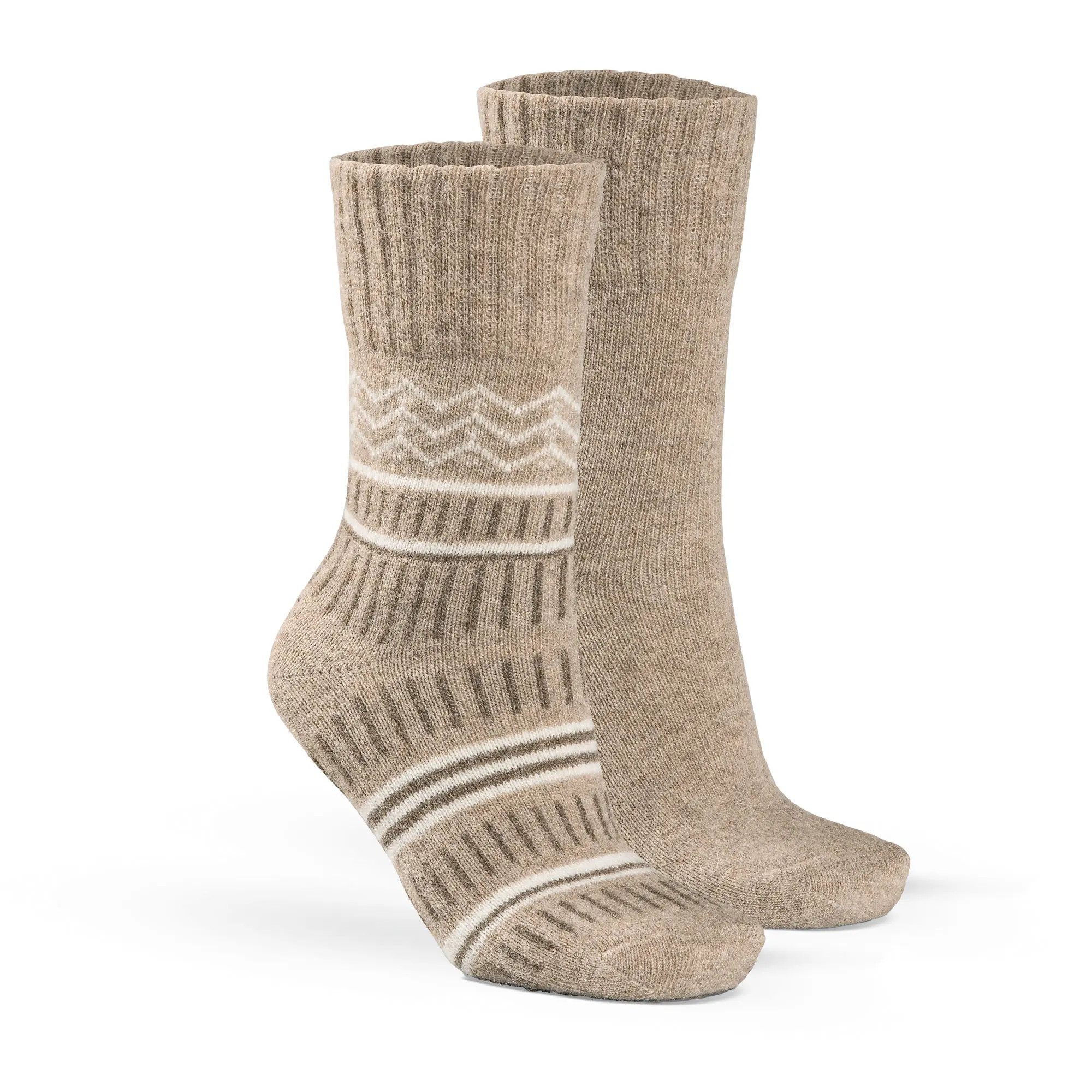 Fellhof Freizeitsocken Alpaka Hygge Socken, 2er Pack (2-er Bündel, 2-Paar, 2 Paar) hoher Alpaka-Woll-Anteil