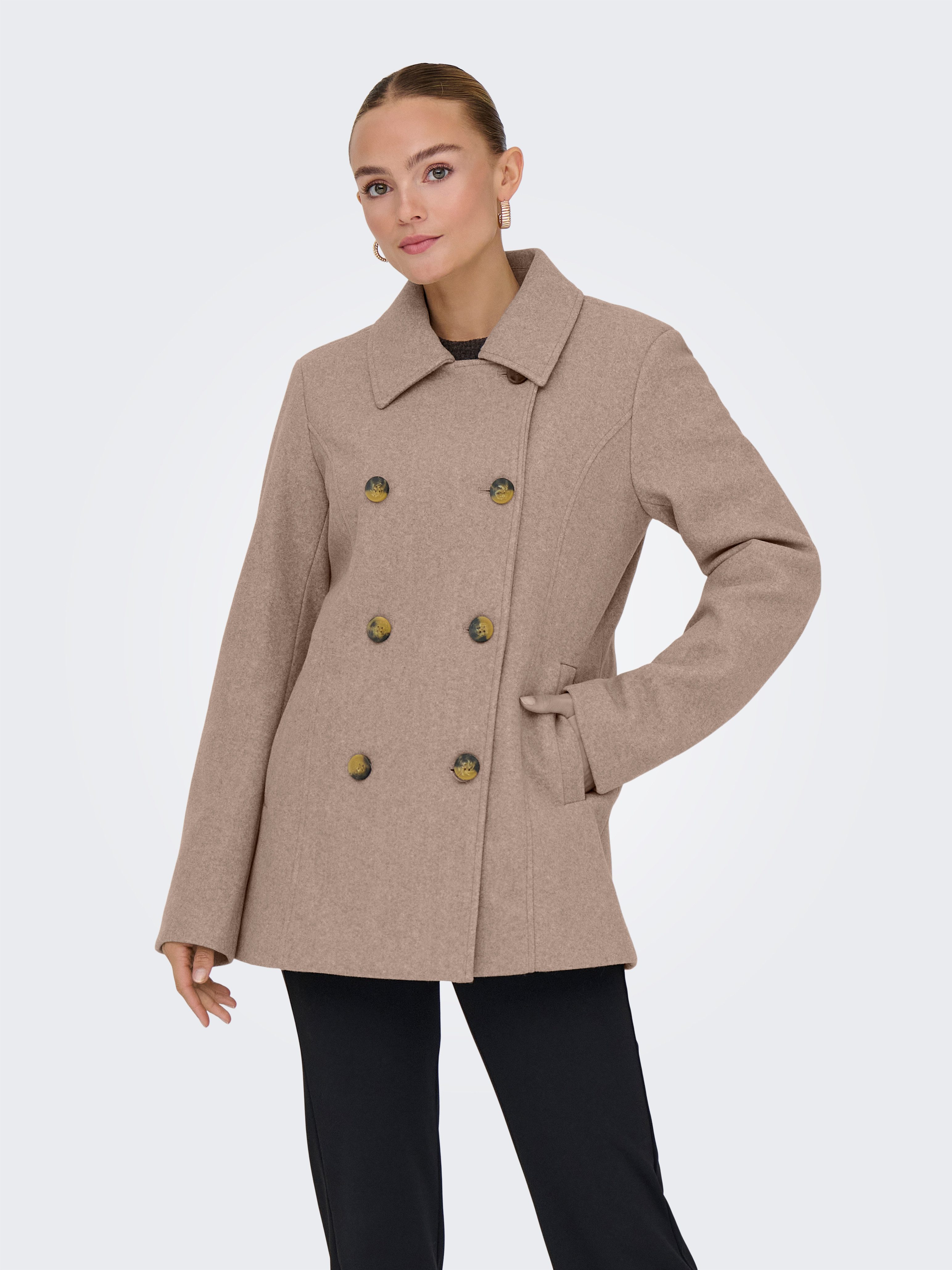 ONLY Kurzmantel ONLBLAKE PEACOAT CC OTW Kunstfaser