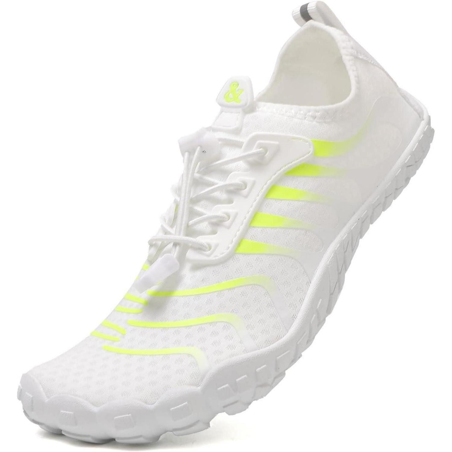 LuxusKollektion Wasserschuhe Strandschuhe Badeschuhe Drainagelöcher Unisex 42 EU Weiß Wasserschuh
