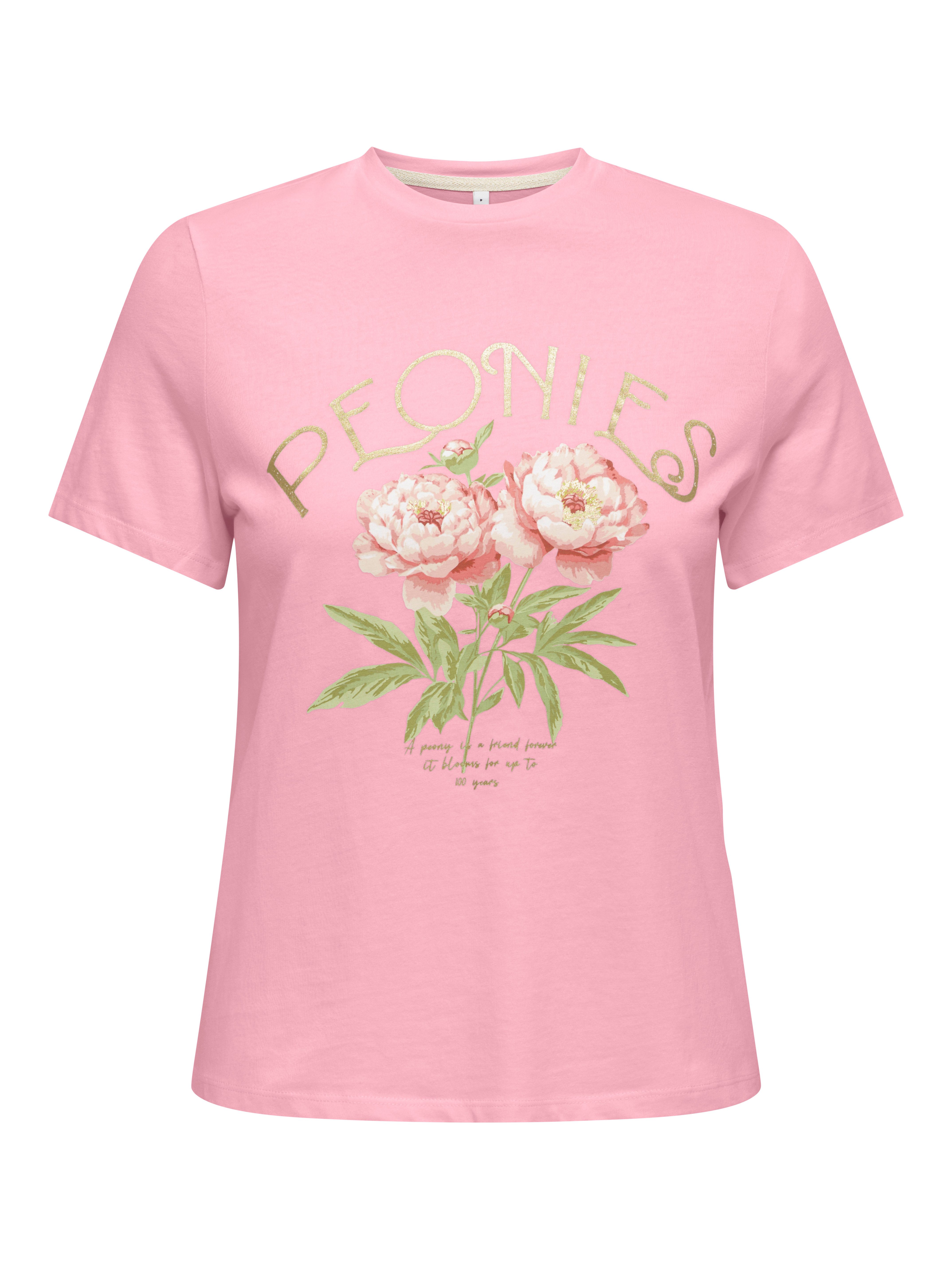 ONLY Kurzarmshirt ONLAMBERDINE S/S PRINT TOP BOX JRS Baumwolle, regular fit, Rundhals – Bild 2 von 4