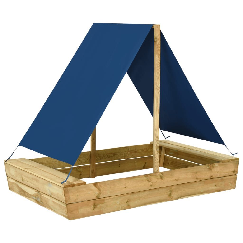 vidaXL Sandkasten, Sandkiste mit Dach 160x100x133 günstig online kaufen