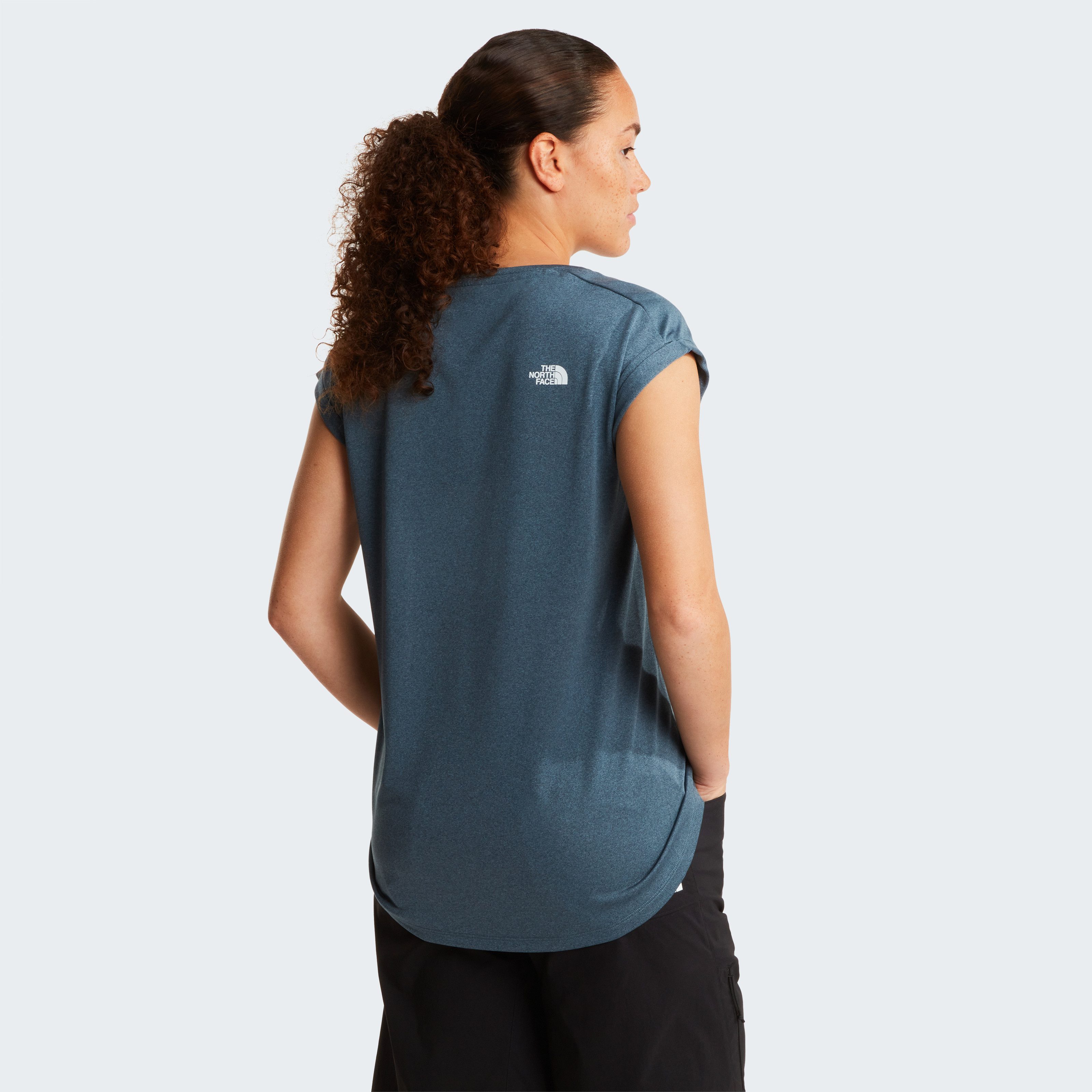 The North Face Funktionsshirt W TANKEN TANK - EU weiter Rundhalsausschnitt, überschnittene Ärmel, sportlicher Stil