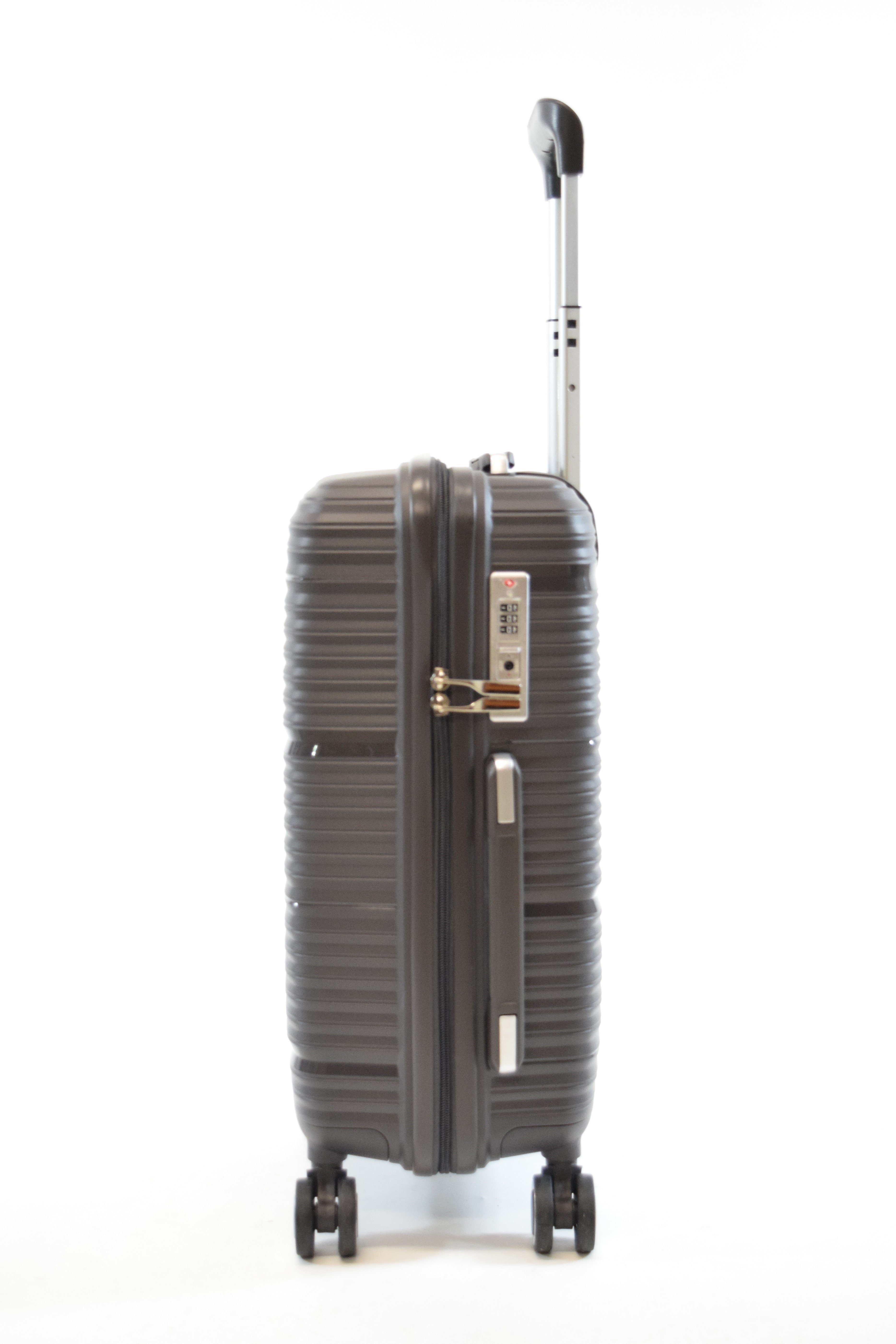 Zimmert Leather Hartschalen-Trolley Flightourer, 4 Rollen, Grau, Blau, Poly günstig online kaufen