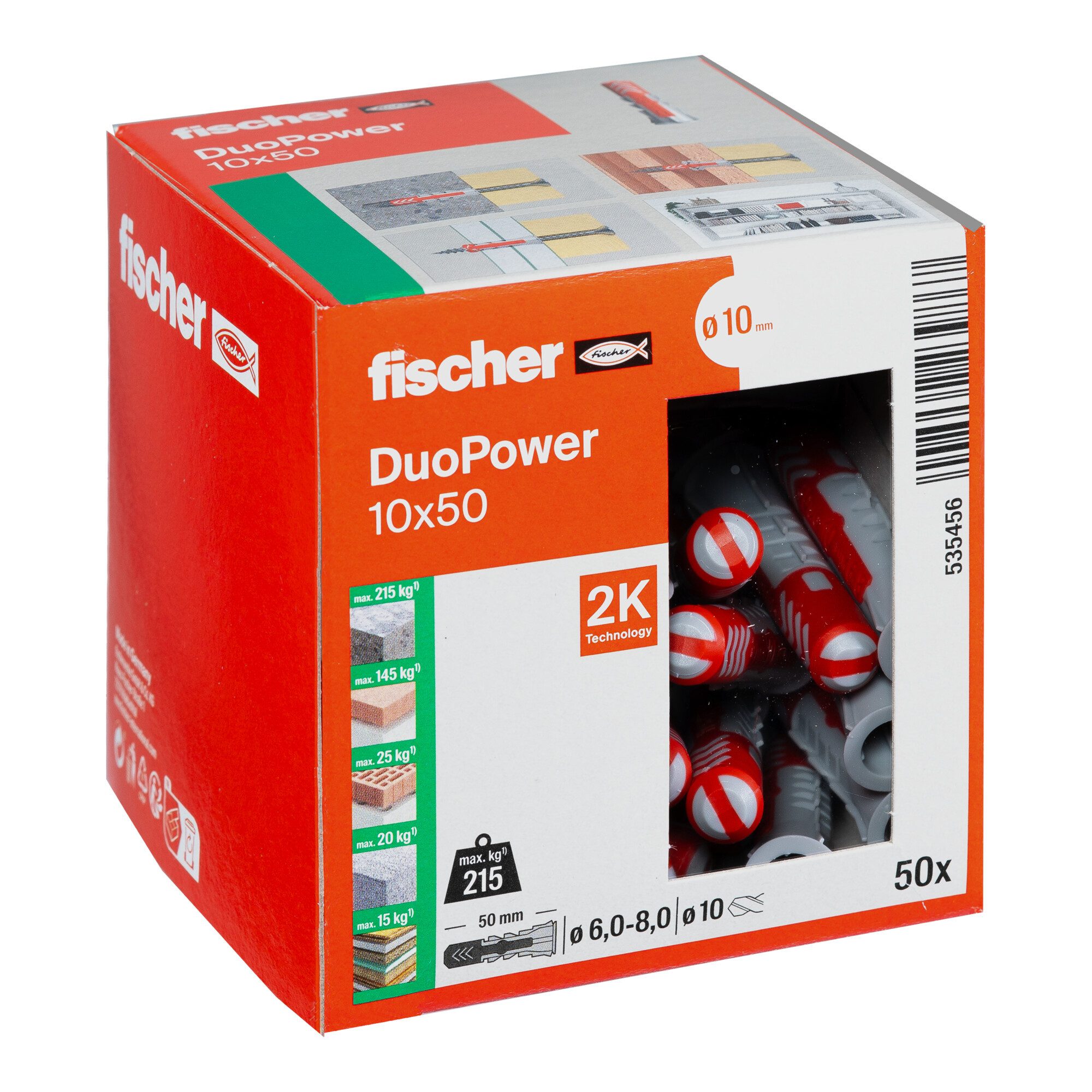 fischer Universaldübel fischer DUOPOWER 10x50 LD 50 Stk