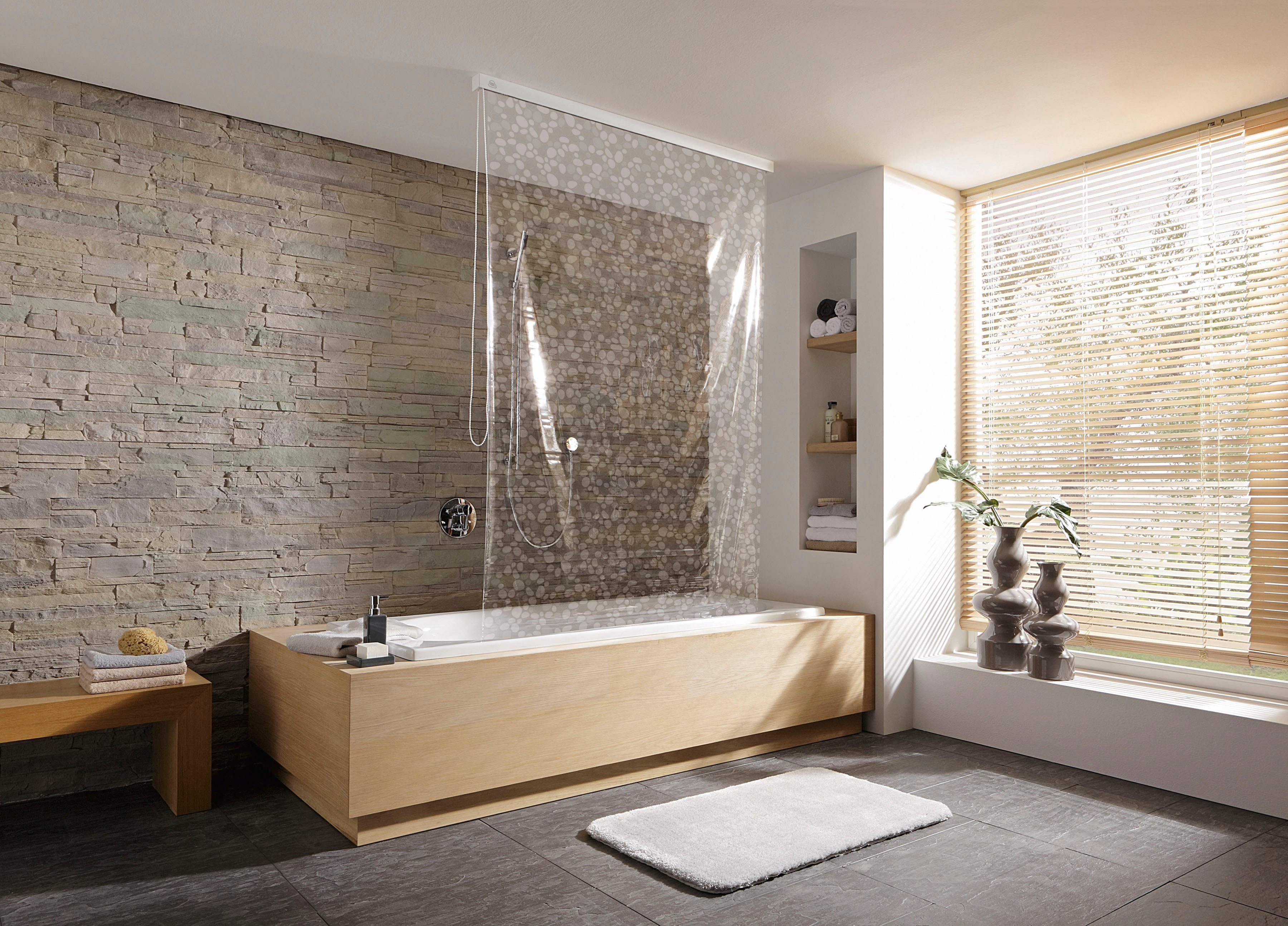 Kleine Wolke Duschrollo Clear Breite 128 cm (Set, 2-tlg) günstig online kaufen