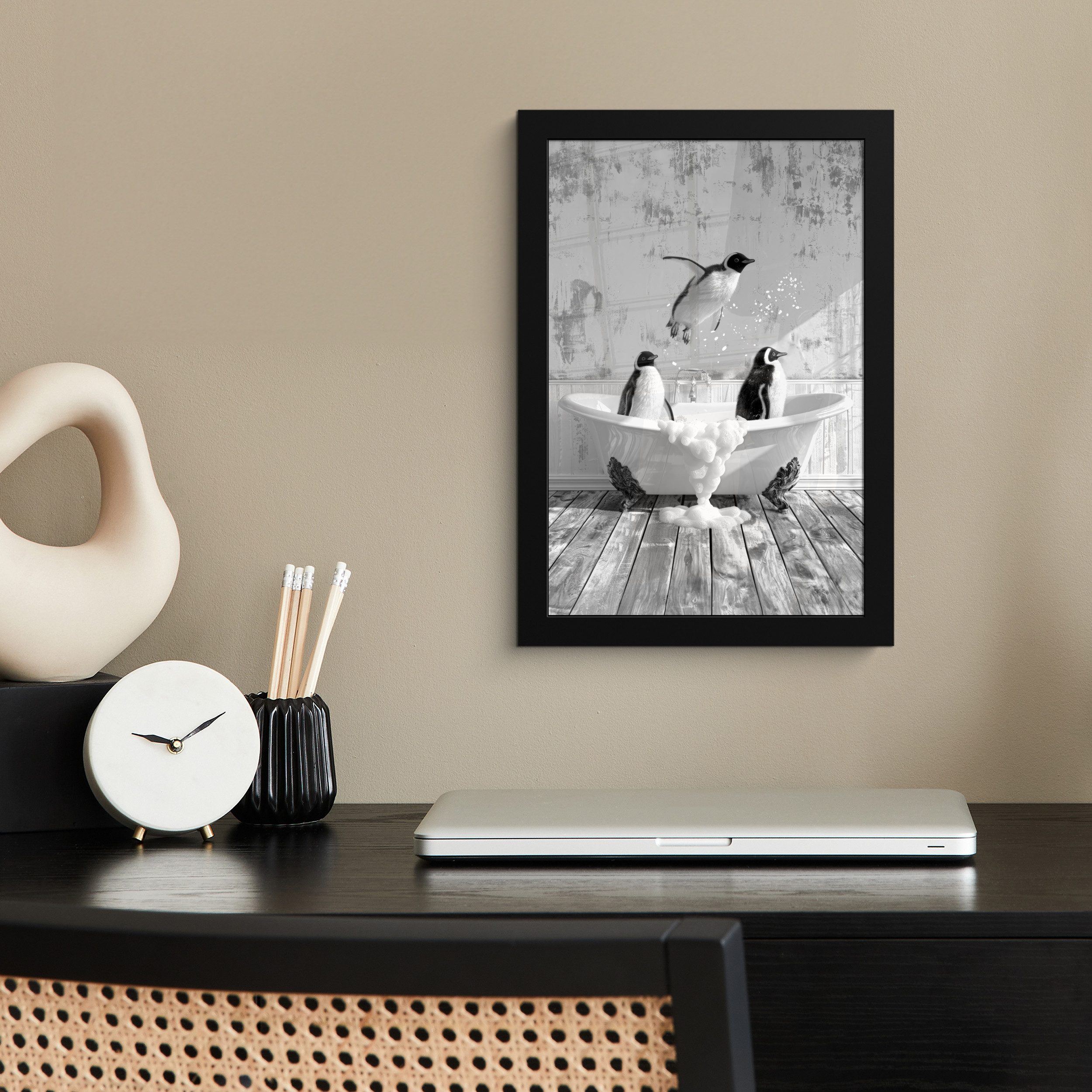 MuchoWow Poster Pinguine - Vintage - günstig online kaufen
