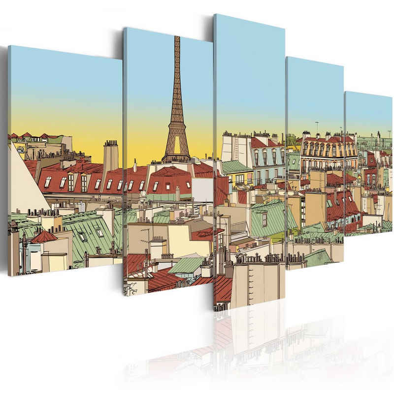 Artgeist Wandbild Idyllisches Bild von Paris
