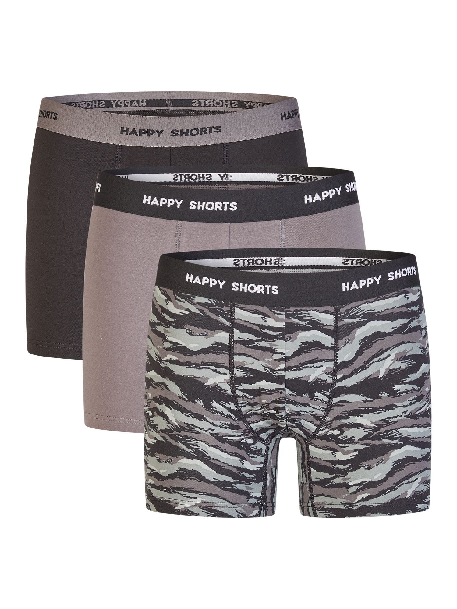 HAPPY SHORTS Trunk Jersey (3-St) Boxershorts, Herren Unterhose günstig online kaufen
