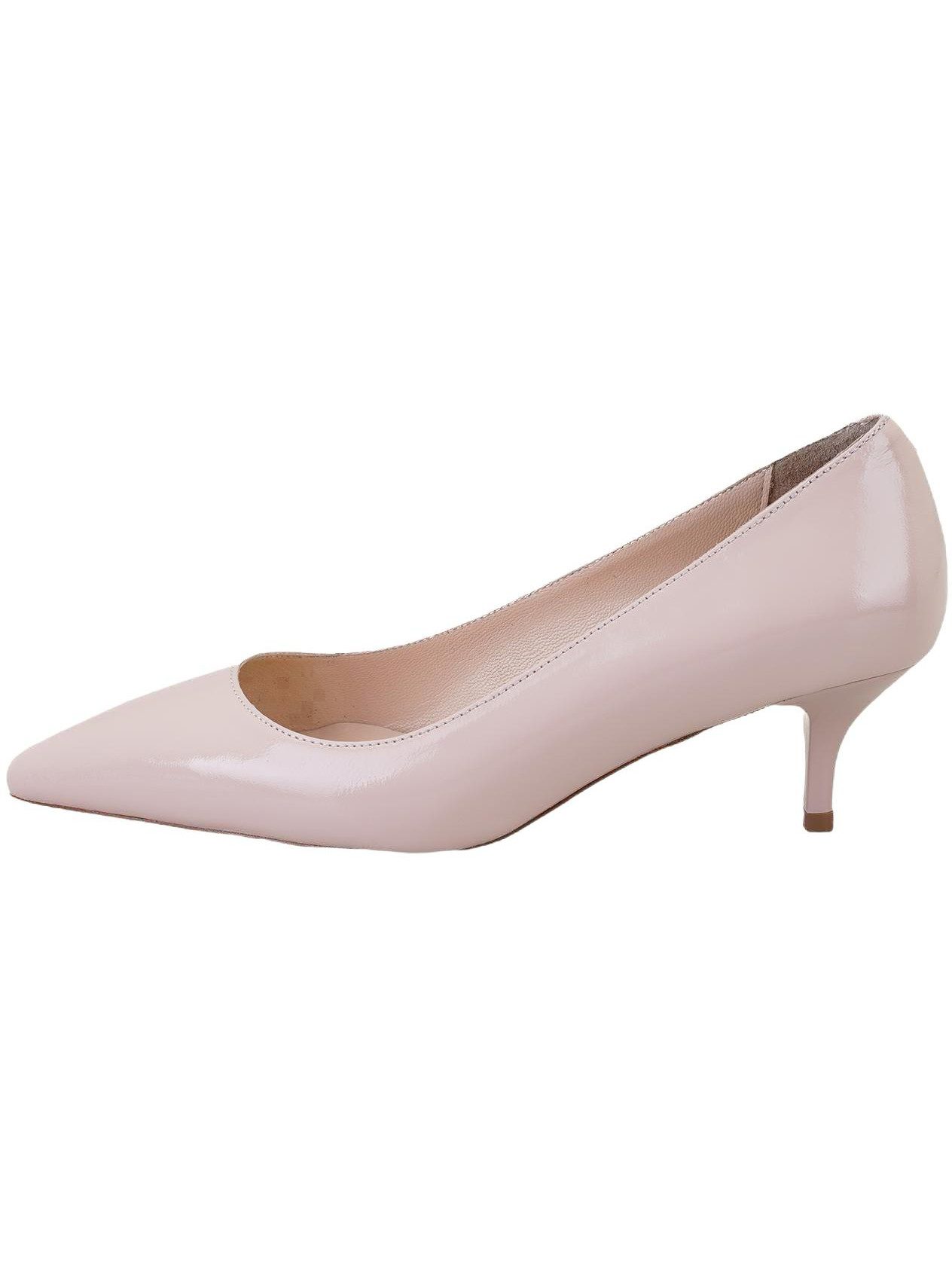 Desa Damen-Pumps aus Lackleder, klassischer Kegelabsatz Pumps