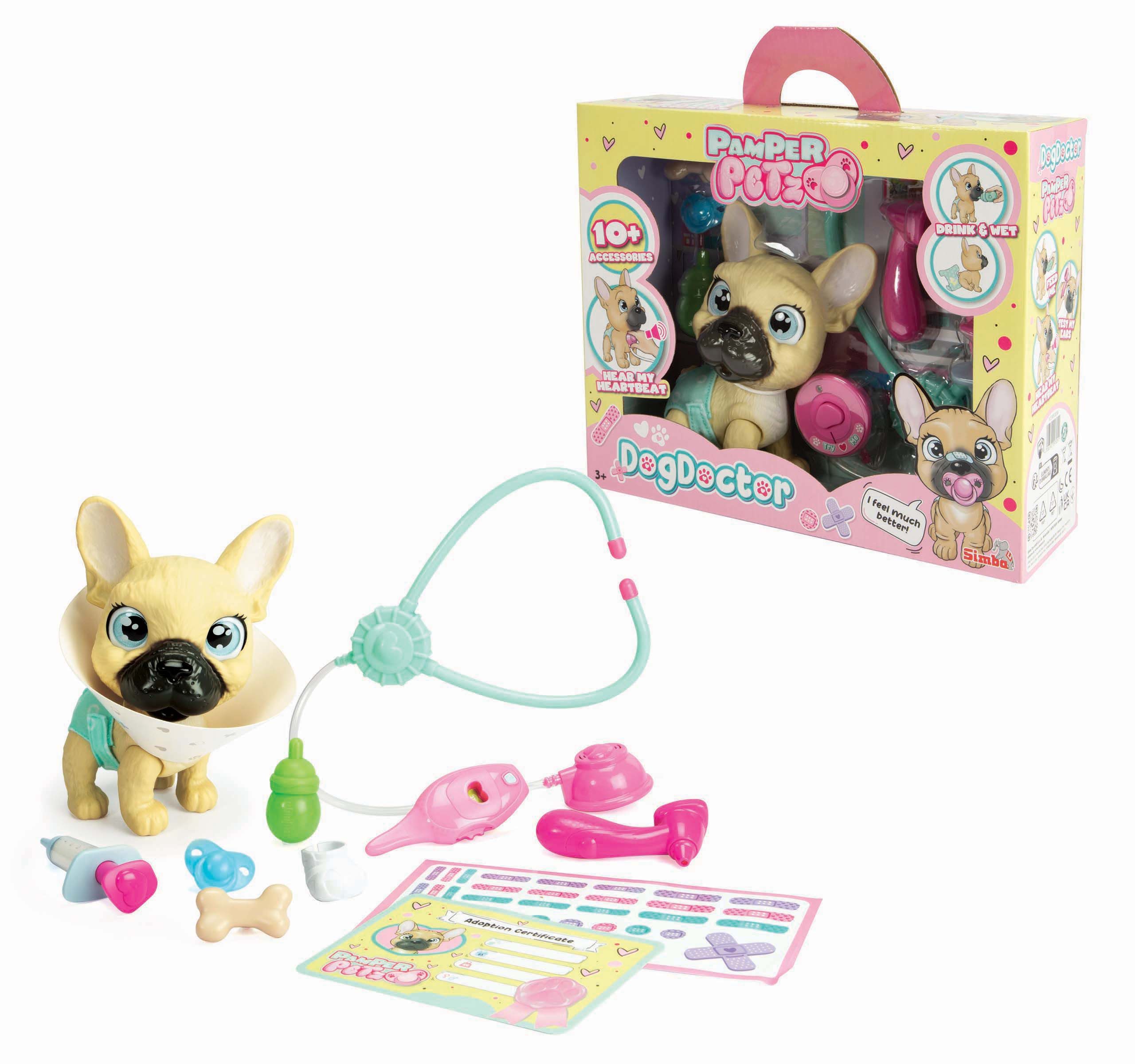 Simba Dickie Spielfigur Pamper Petz Dog Doktor 17cm Touch Box