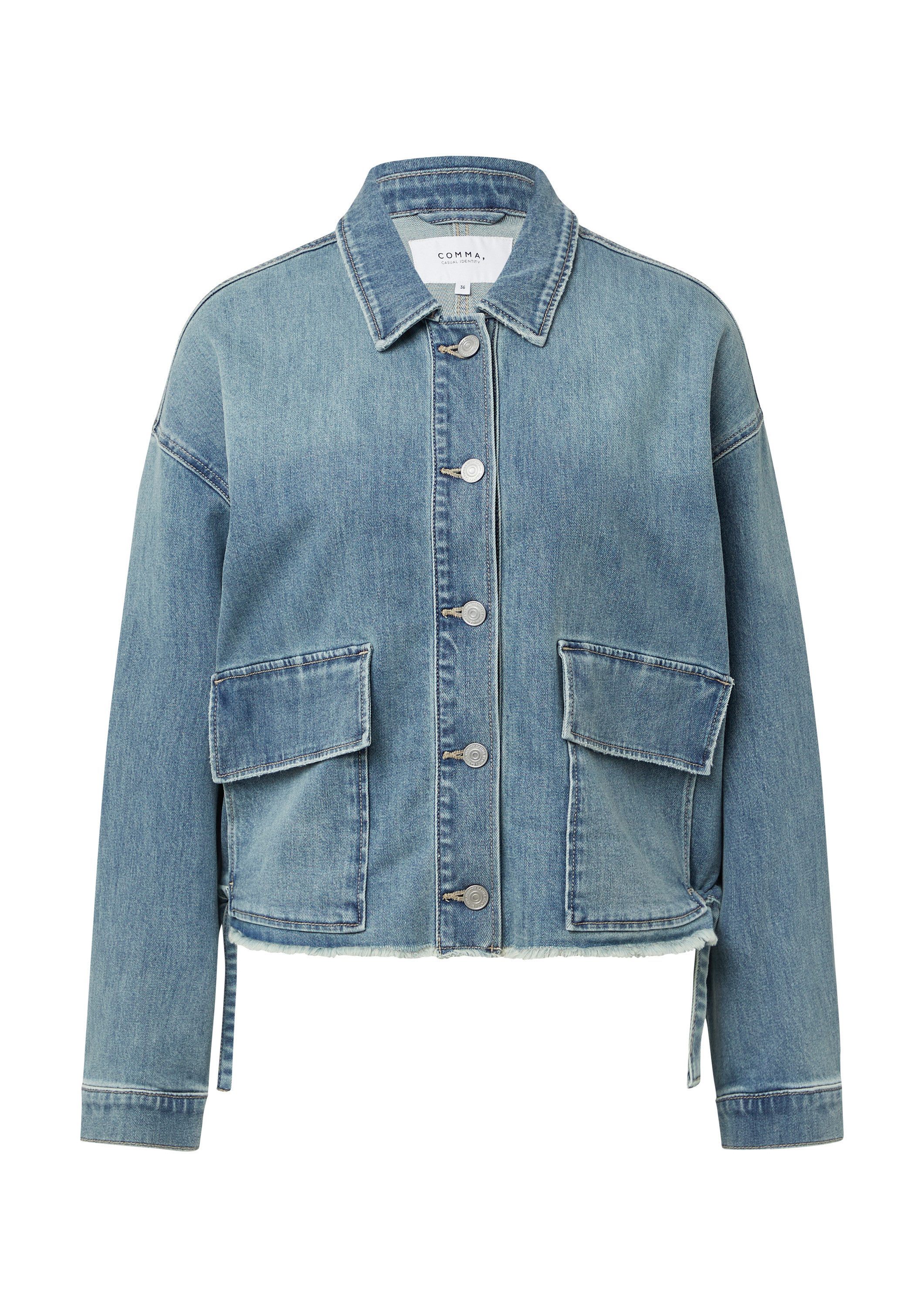 comma Funktionsjacke Indoor-Jacke Lässige Denimjacke mit günstig online kaufen