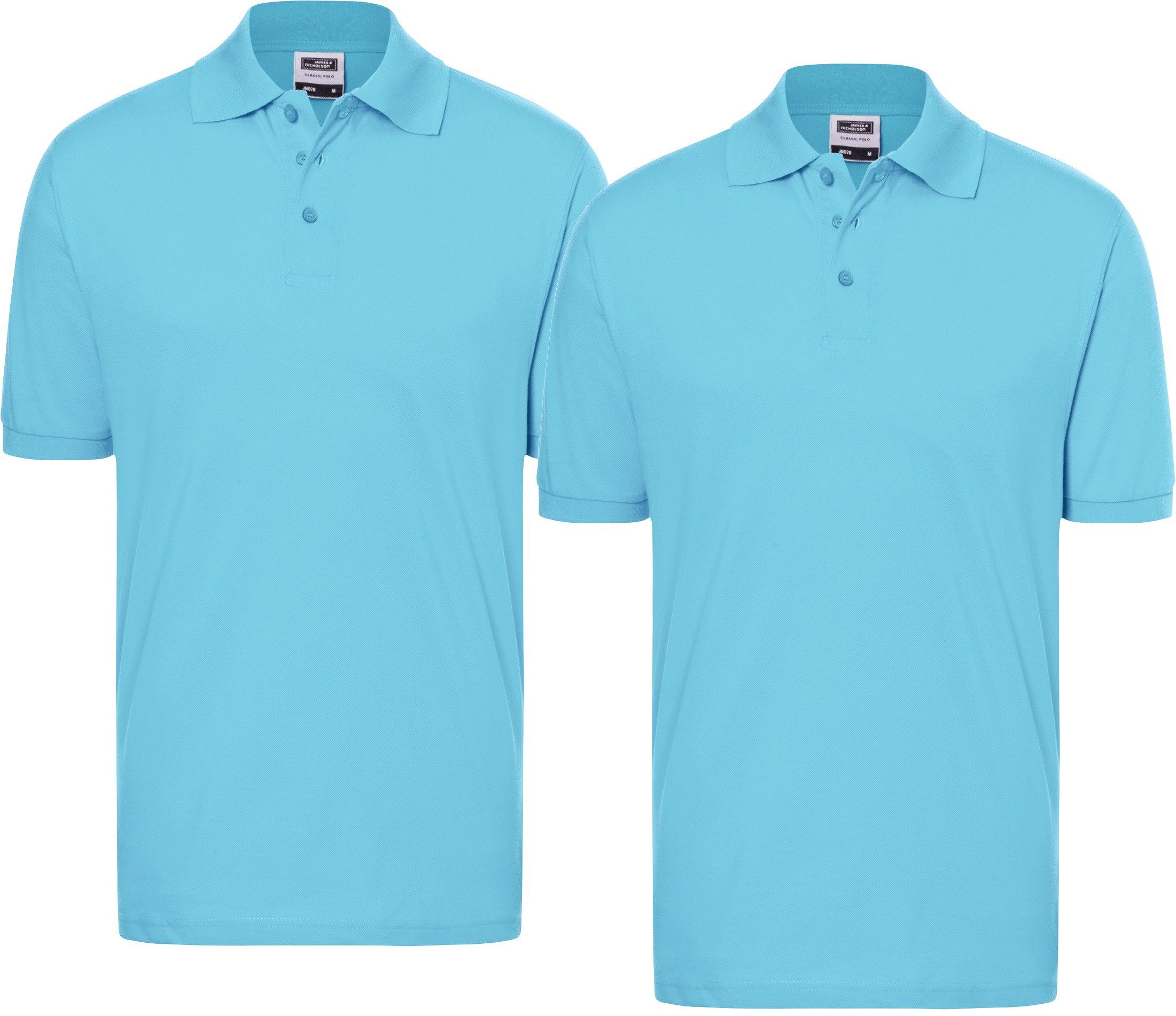 James & Nicholson Poloshirt Doppelpack Feines Herren Piqué-Polohemd mit ges günstig online kaufen