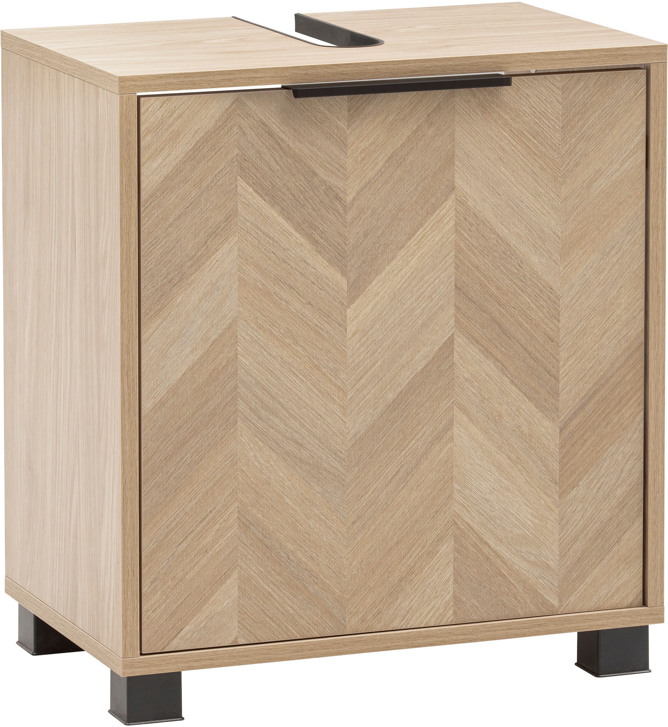 Schildmeyer Waschbeckenunterschrank Piazza, Waschbeckenunterschrank, Made in Germany, B: 50,3 cm (1-St) Solide Verarbeitung - Dieses Produkt ist in Deutschland gefertigt