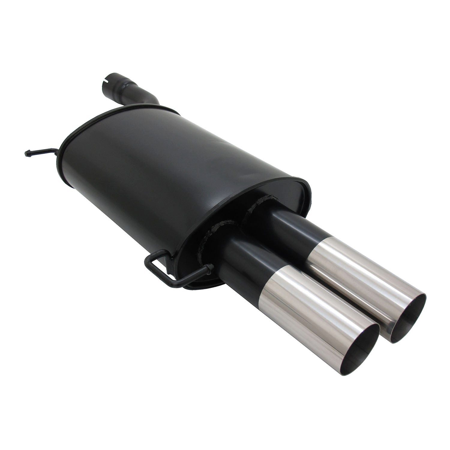 OMAC Auspuff-Flexrohr Novus Sportauspuff für BMW E60 2x76mm Endschalldämpfer mit ABE