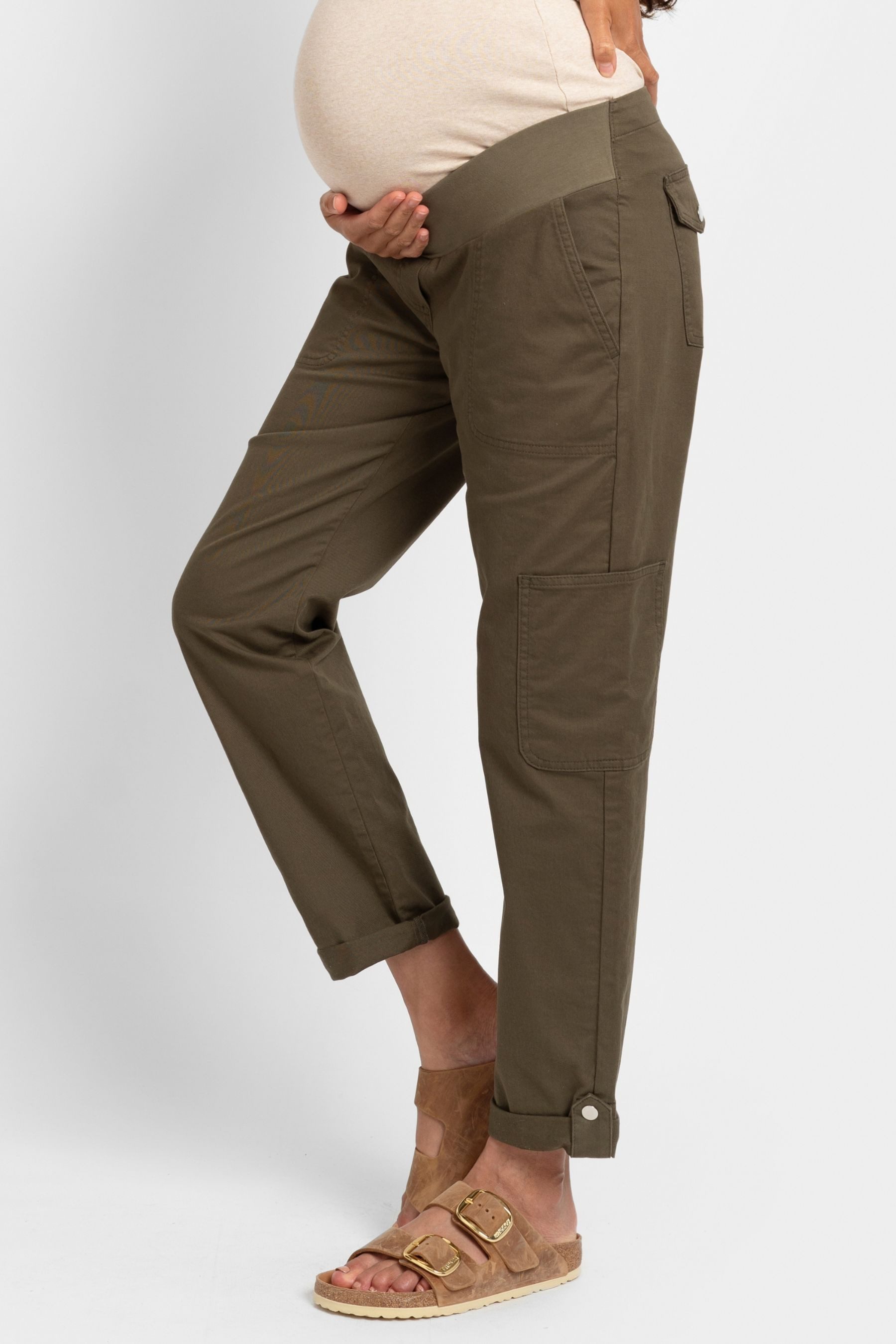 Seraphine Cargohose Seraphine Umstands-Cargohose mit Unterbauchbund (1-tlg)