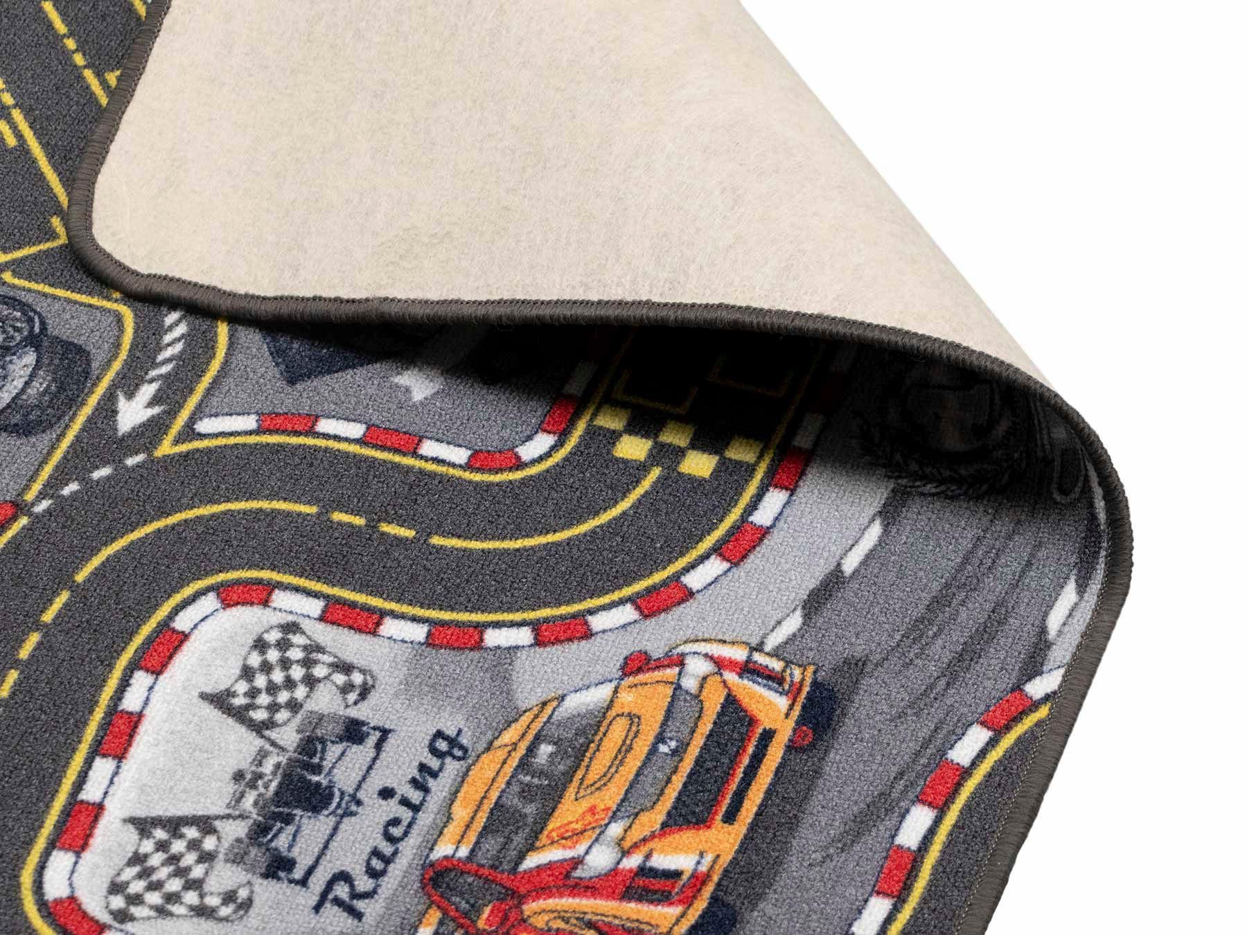 Primaflor-Ideen in Textil Kinderteppich Spielteppich CARS, rechteckig, Höhe: 6,5 mm, Kurzflor, Straßen-Spiel-Teppich, Motiv Autos, Kinderzimmer – Bild 5 von 5
