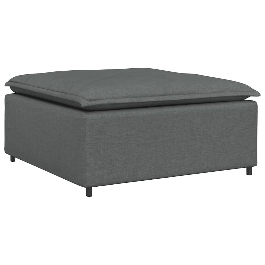 vidaXL Sofaelement Modulares Sofa-Fußhocker-Modul Dunkelgrau 100 günstig online kaufen