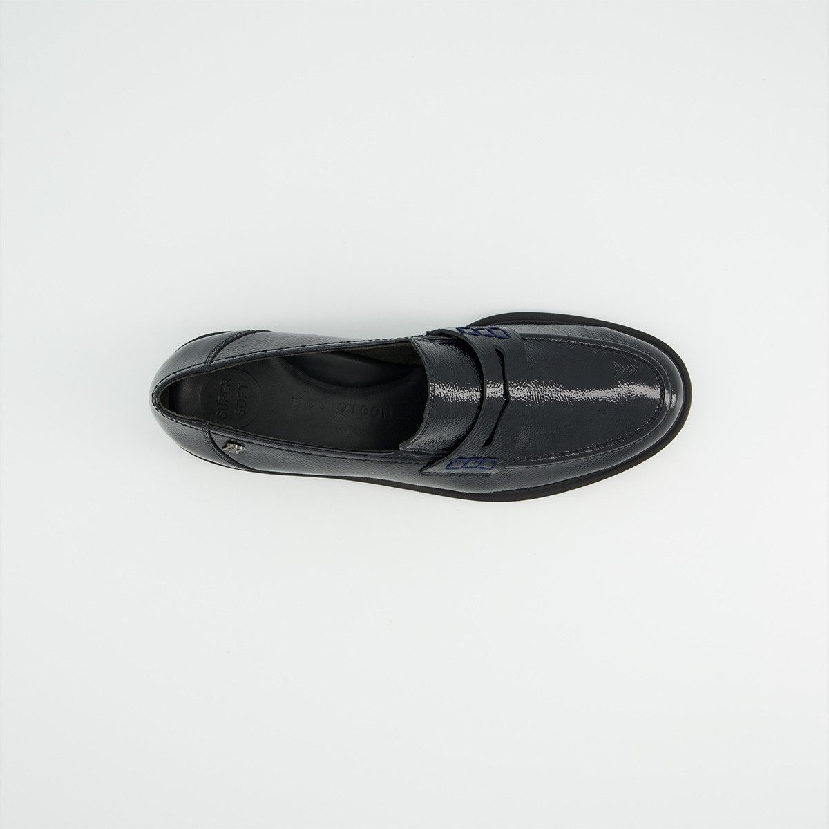 Paul Green Paul Green 1251-030, Slipper & Mokassin, Blau, Damen Slipper