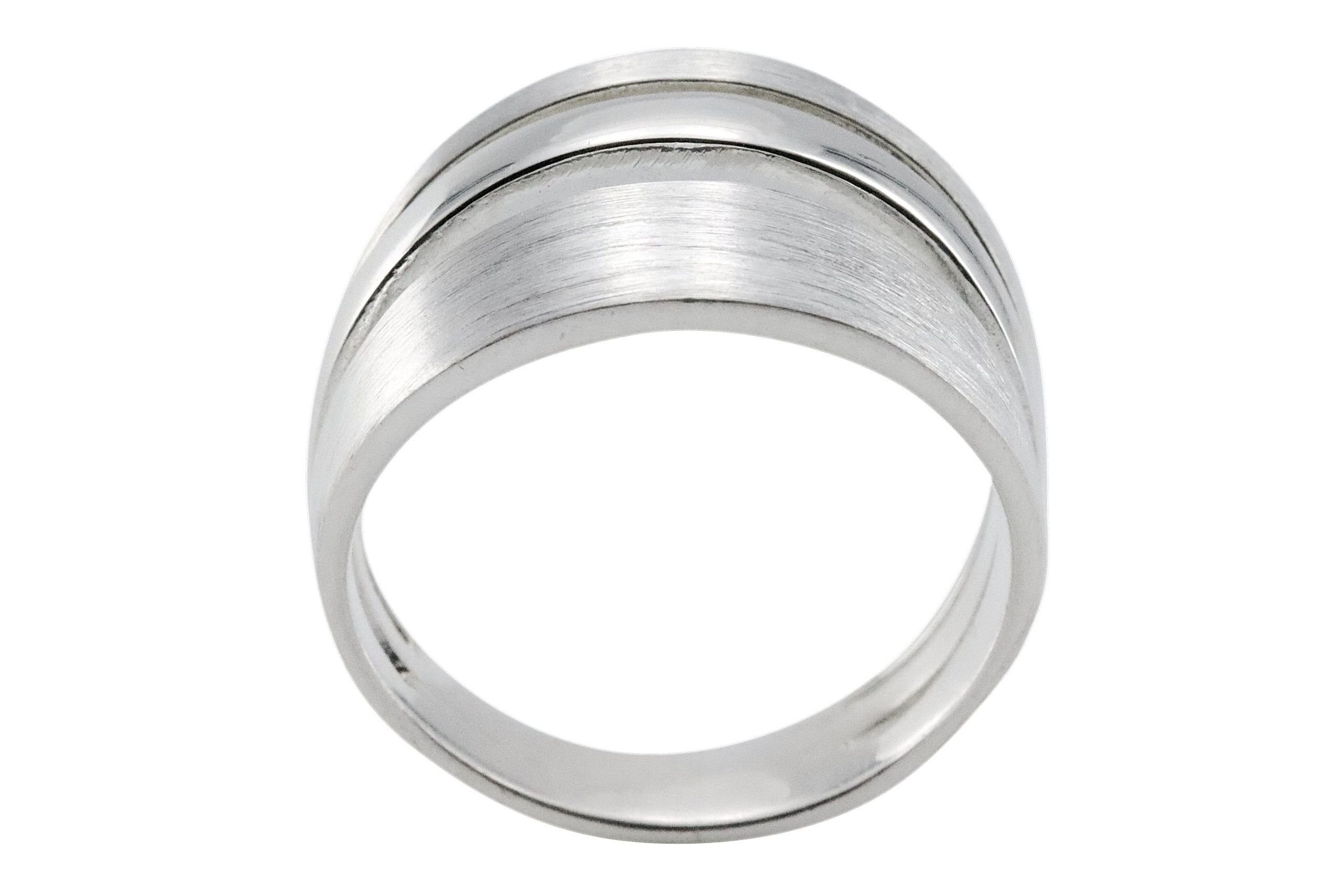 SILBERMOOS Silberring Fächerring, 925 Sterling Silber