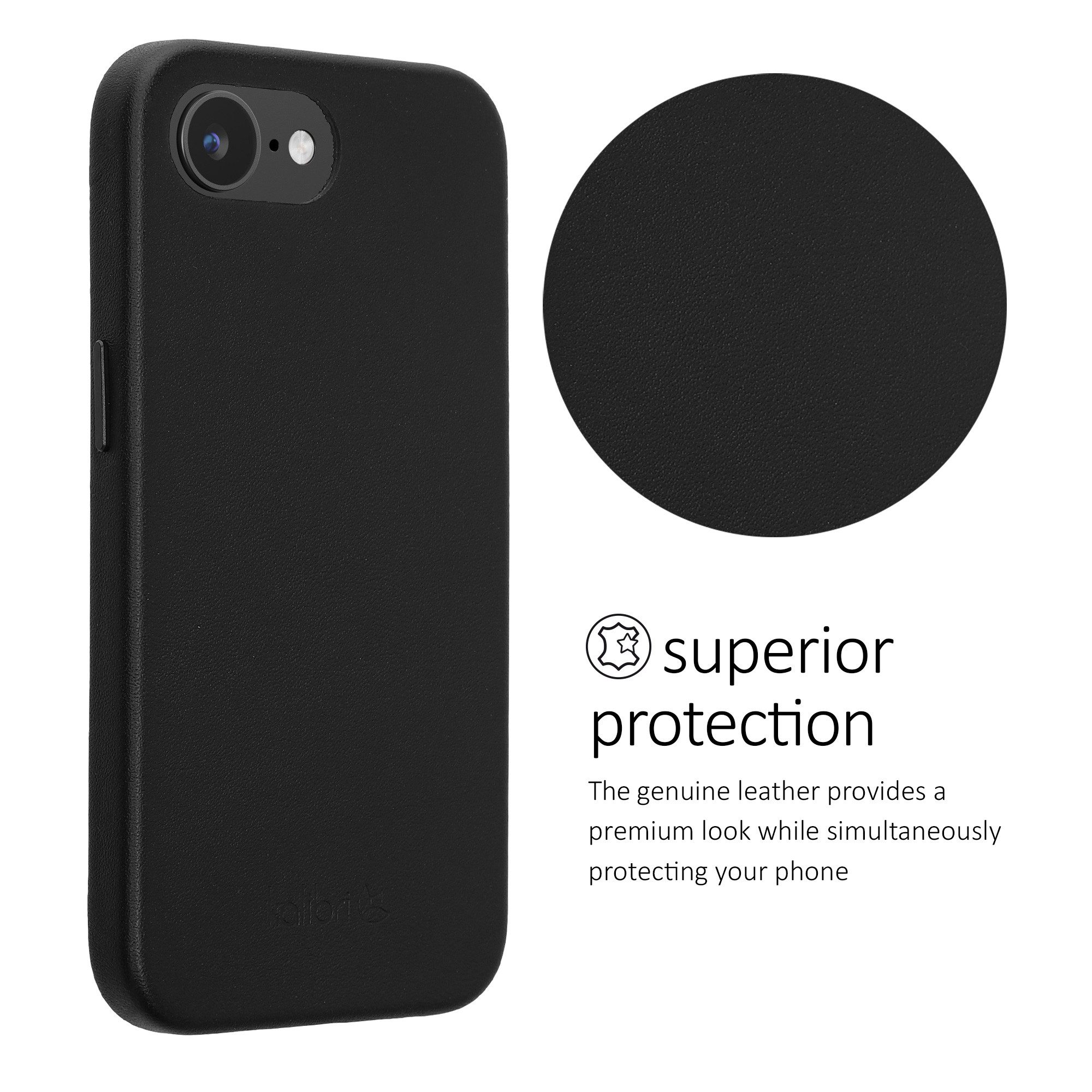 kalibri Handyhülle Hülle für Apple iPhone 17e / iPhone 16e, Leder Handy Cover Case - Hardcover Schutzhülle