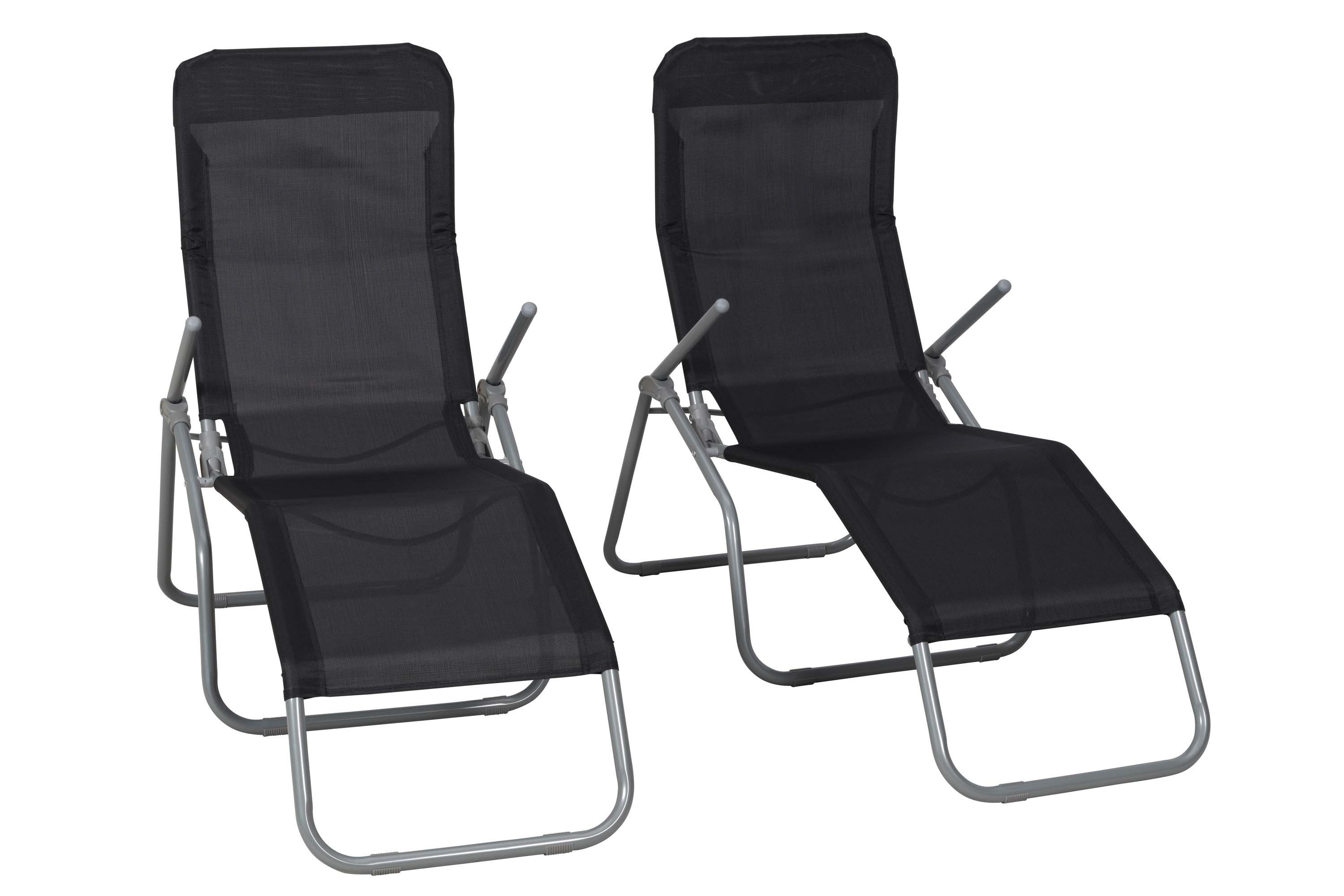 MERXX Gartenliege Wellnessliege XXL, Set, 2er Set, XXL Gartenliege