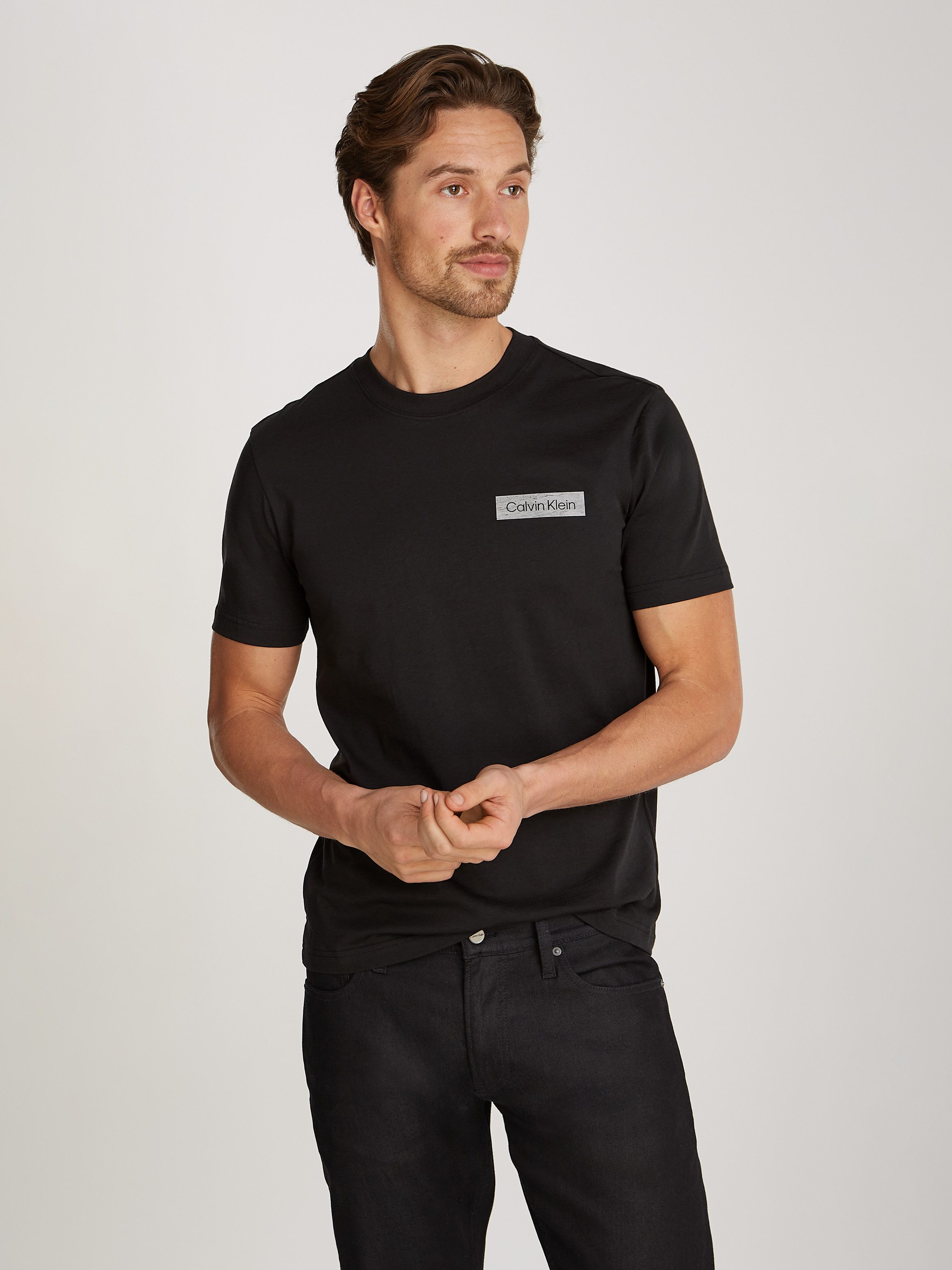 Calvin Klein T-Shirt RAISED CONCRETE LOGO günstig online kaufen
