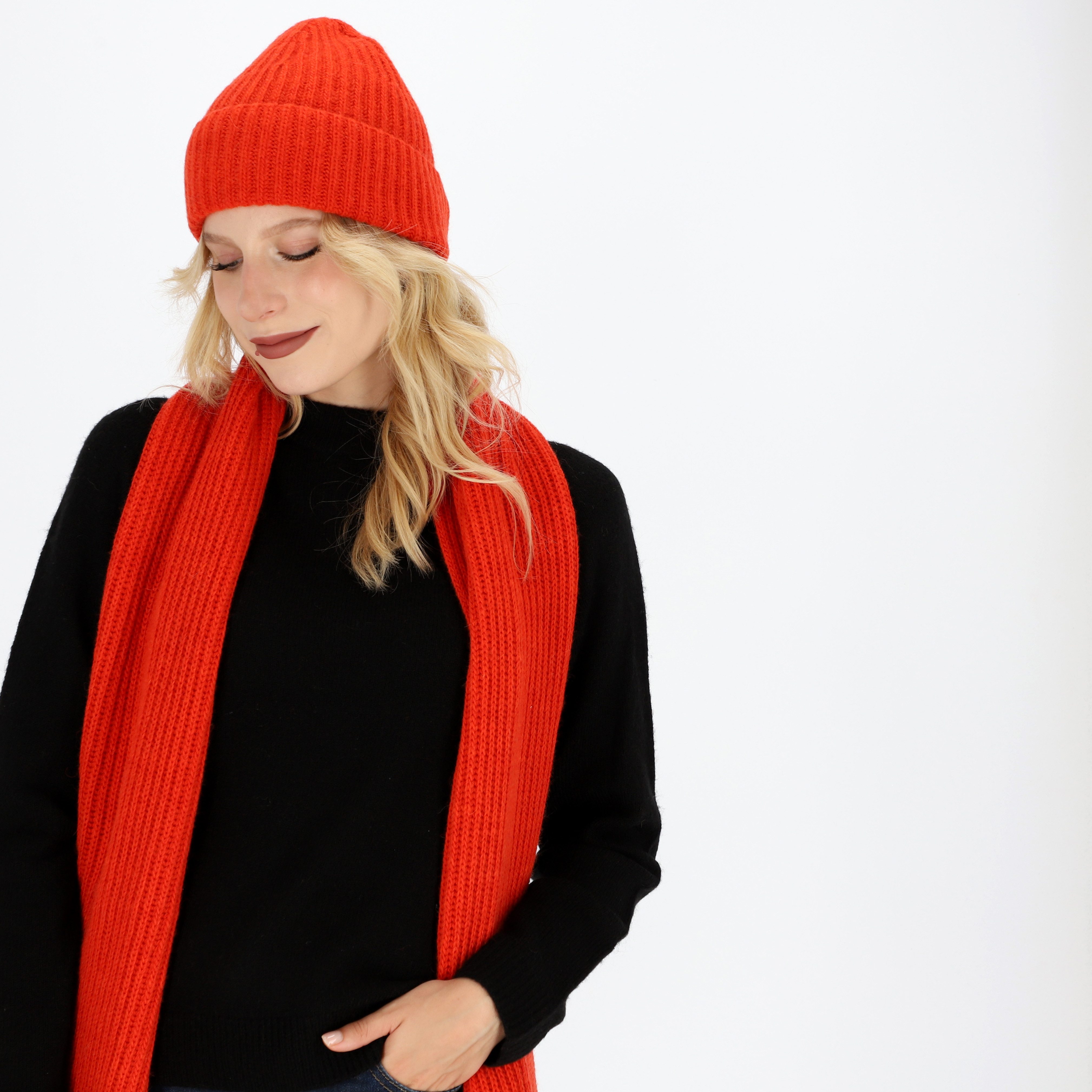 halsüberkopf Accessoires Strickschal Schal mit Rippe, günstig online kaufen