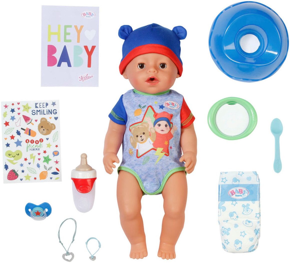 Baby Born Babypuppe Jonas, 43 cm (Set, 11-tlg), mit 10 lebensechten Funktio günstig online kaufen