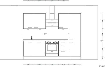 nobilia® Küchenzeile "Structura premium", vormontiert, Ausrichtung wählbar, Breite 270 cm, mit E-Geräten
