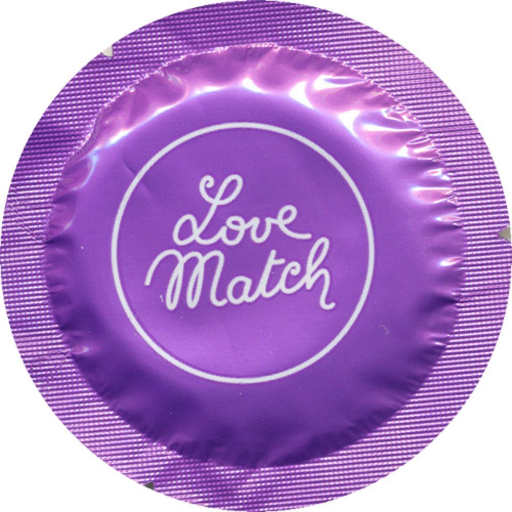 Resistente Match mit, Rundfolien St., Packung in Love Kondome verstärkte 6 Kondome