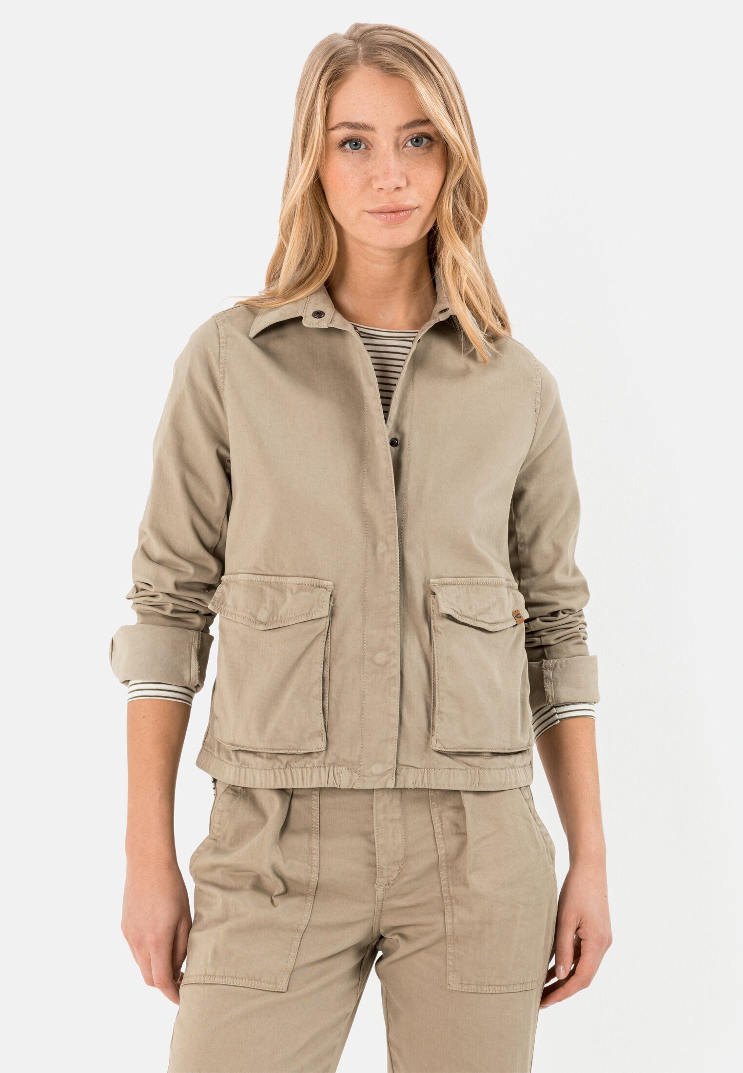 camel active Hemdjacke aus einem angenehmen Baumwollmix