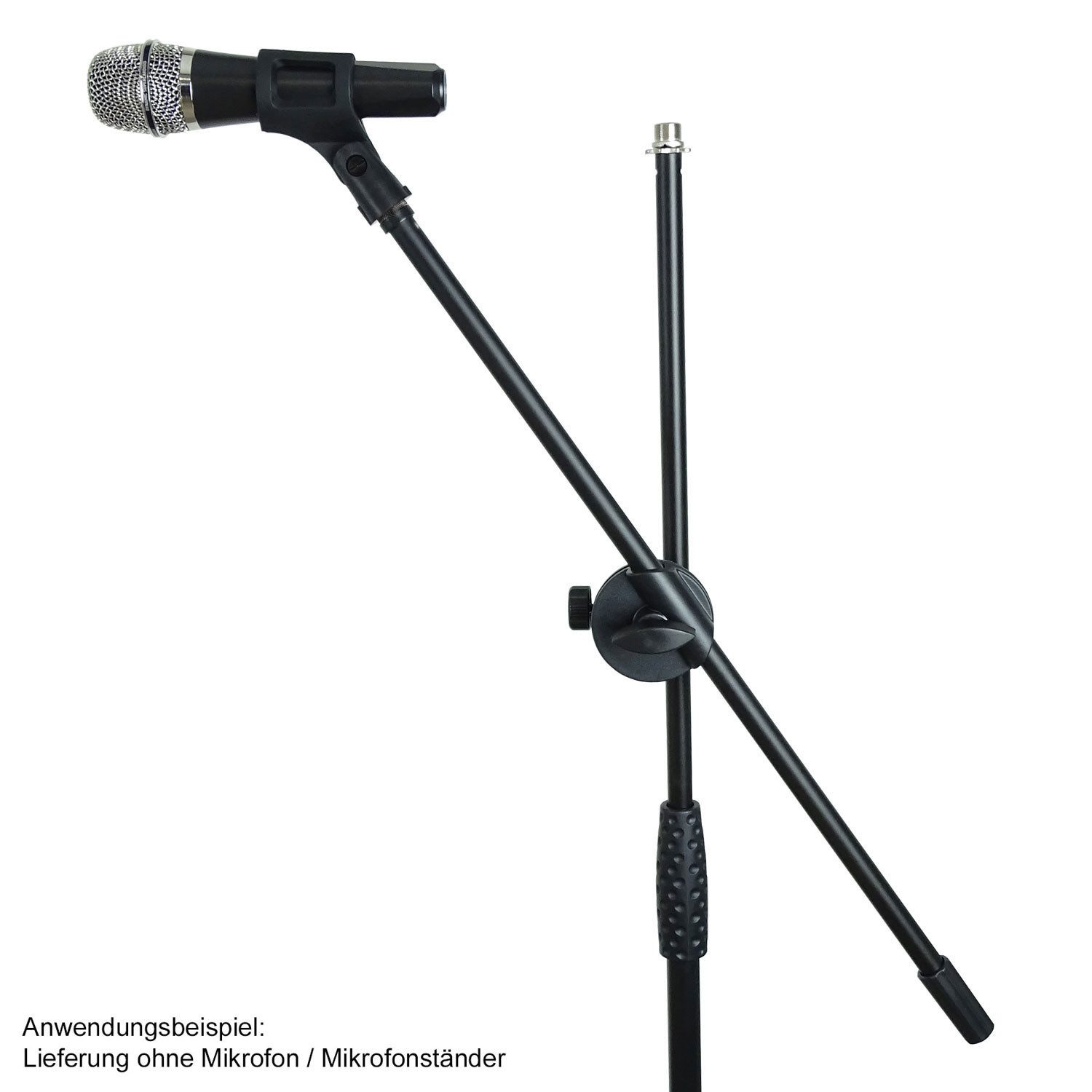 keepdrum Mikrofonständer keepdrum MSA067 Mikrofon-Galgen zum Anschrauben an Stative und Rohre, (Mikrofon-Arm, zum Anschrauben an Stative und Rohre), inkl. Mikrofonklammer
