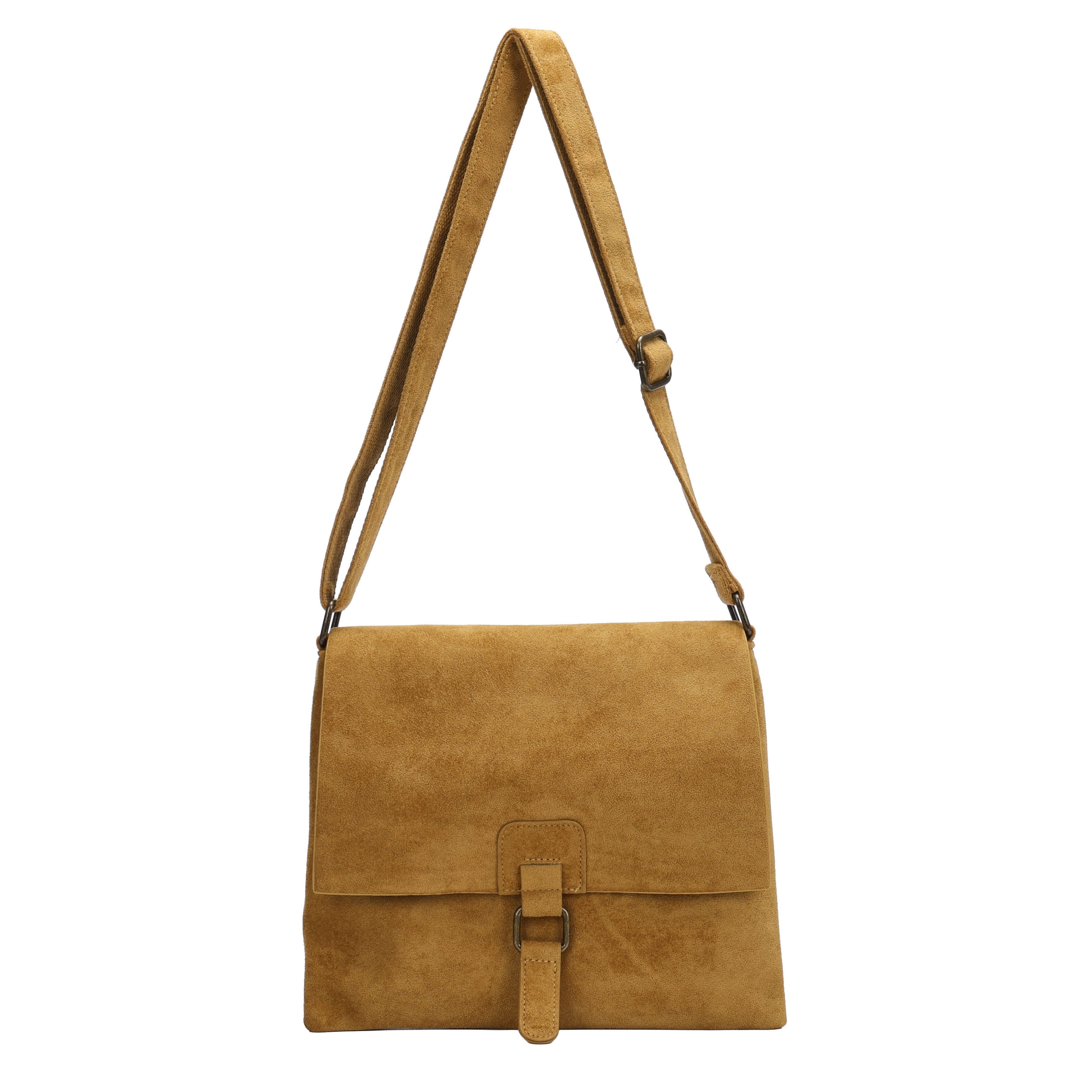 MIRROSI Umhängetasche Damen-Schultertasche Wildleder-Optik mit verstellbarem Riemen, Neue Kollektion Herbst/Winter 2026
