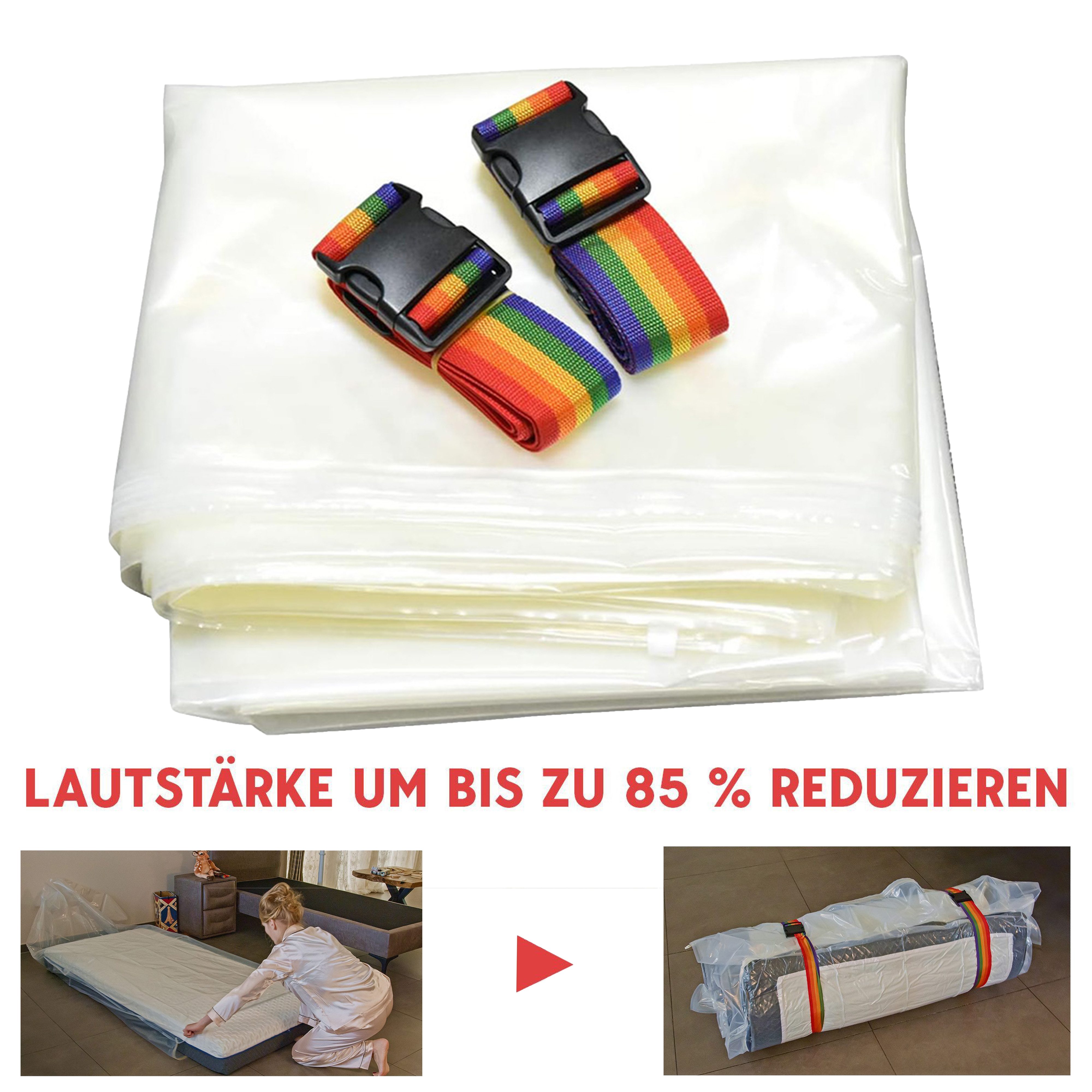 scarnatti Vakuumierbeutel Vakuumbeutel Aufbewahrungstasche 130x245 cm – für Kleidung, Bettdecken, Zubehör für Gartenpolster, Kissen, Winterjacken & mehr Geeignet für Umzug & Lagerung – 85% platzsparend, reißfest, PE+PA, Extra groß & wiederverwendbar, - va