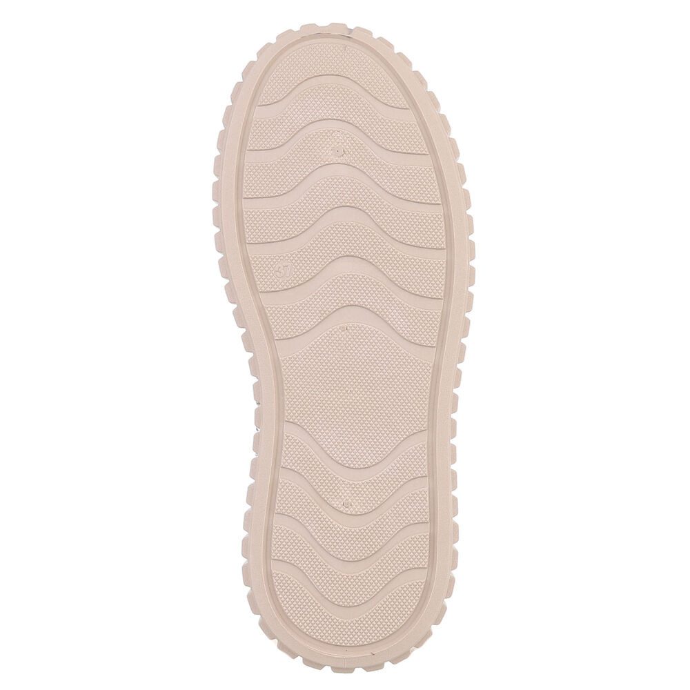 Ital-Design Modischer Sneaker mit Glitzerdetails für Damen Sneaker (91116913) Flach Sneakers Low in Beige – Bild 3 von 5