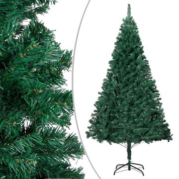 vidaXL Künstlicher Weihnachtsbaum Künstlicher Weihnachtsbaum mit LEDs Kugeln Grün 210 cm PVC