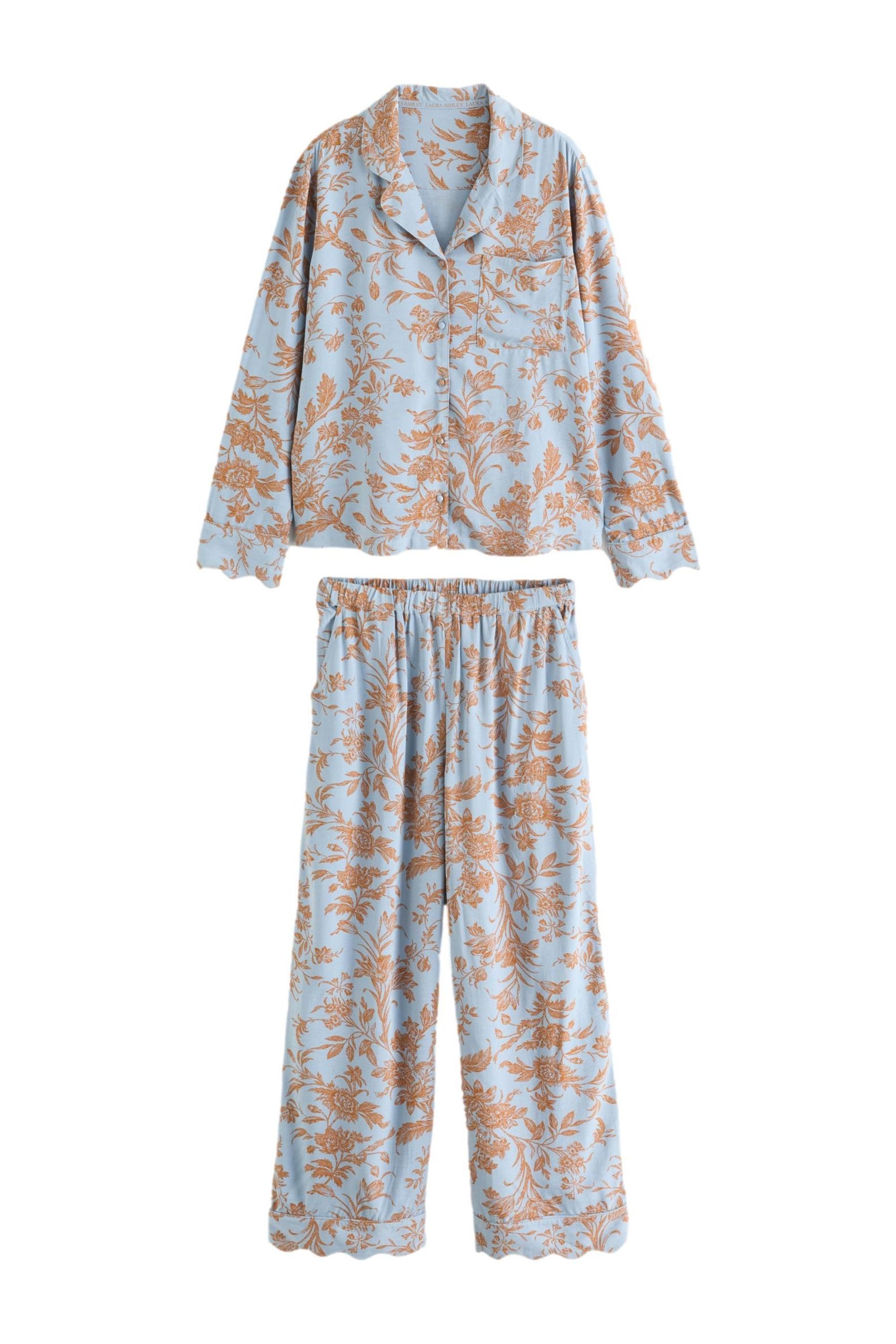 LAURA ASHLEY Pyjama Laura Ashley geknöpfter Schlafanzug aus Viskose (2 tlg)