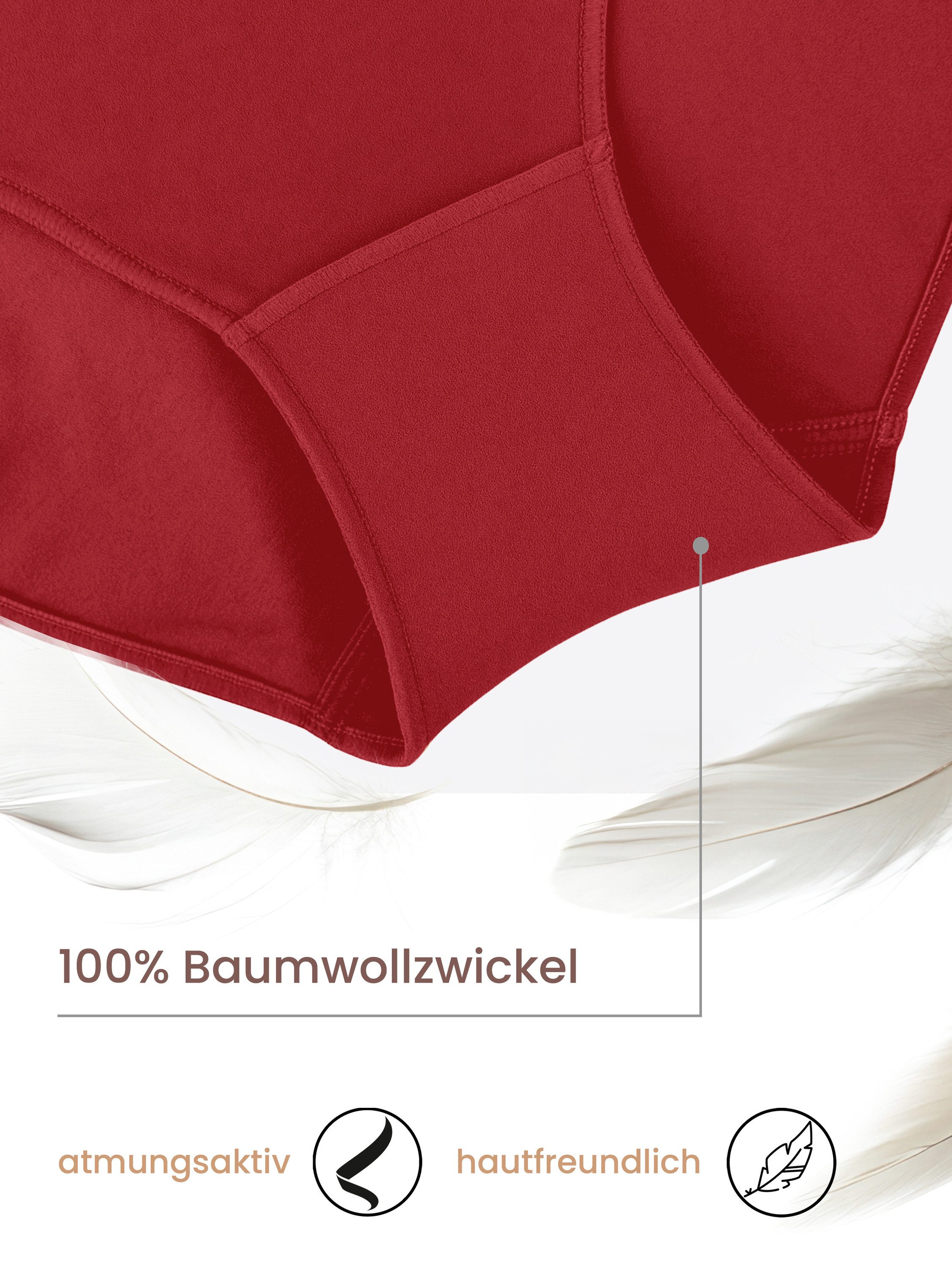 Yenita® Slip Microfaser Bikinislip (3-St) in angenehmer Microfaserqualität