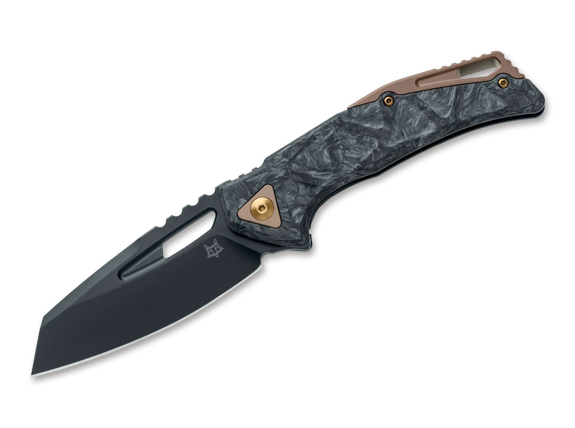 Fox Knives Taschenmesser Taschenmesser Kronos CF Dark Matter